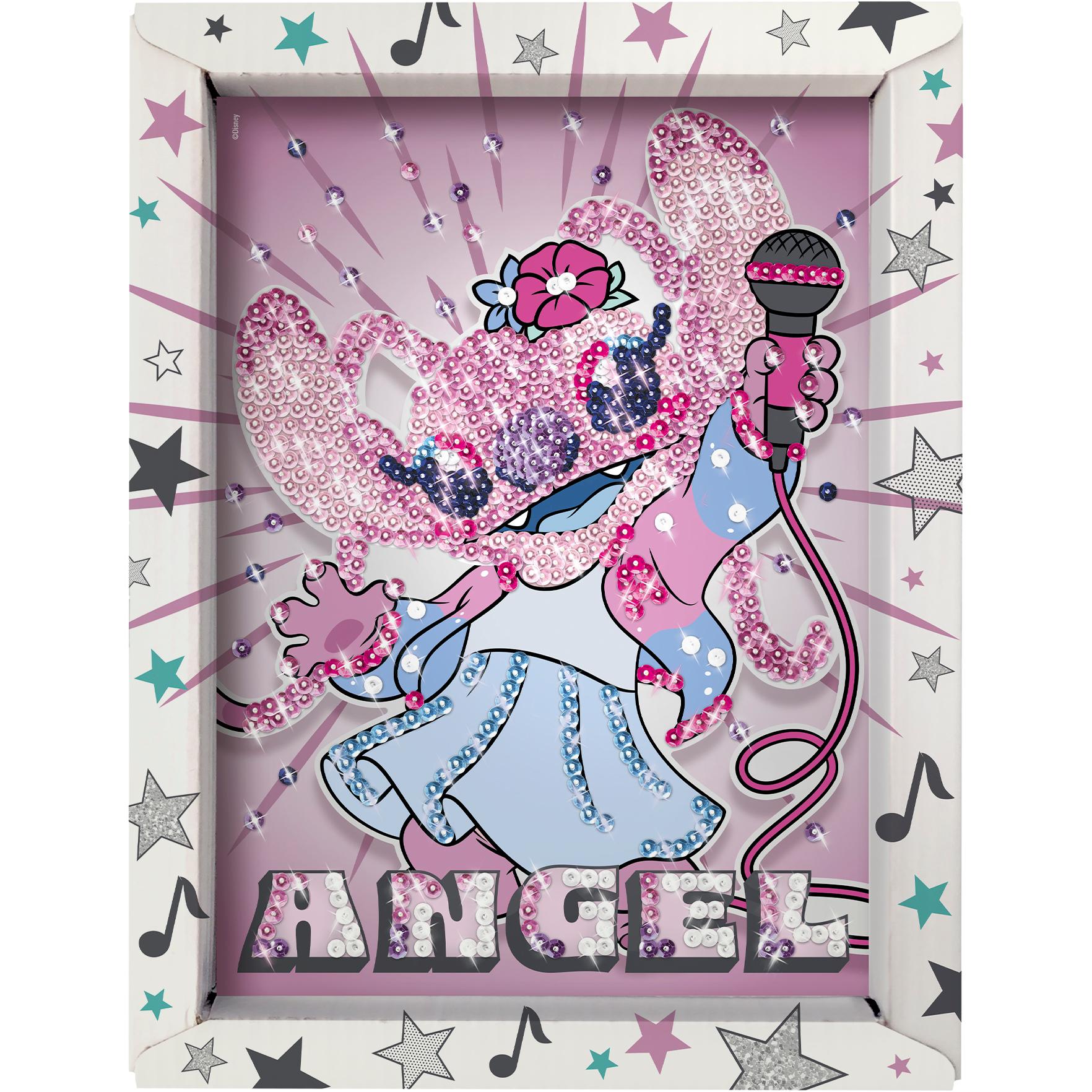 Voir la diapositive 3 : LANSAY Tableau Sequins Stitch Angel Pop Star