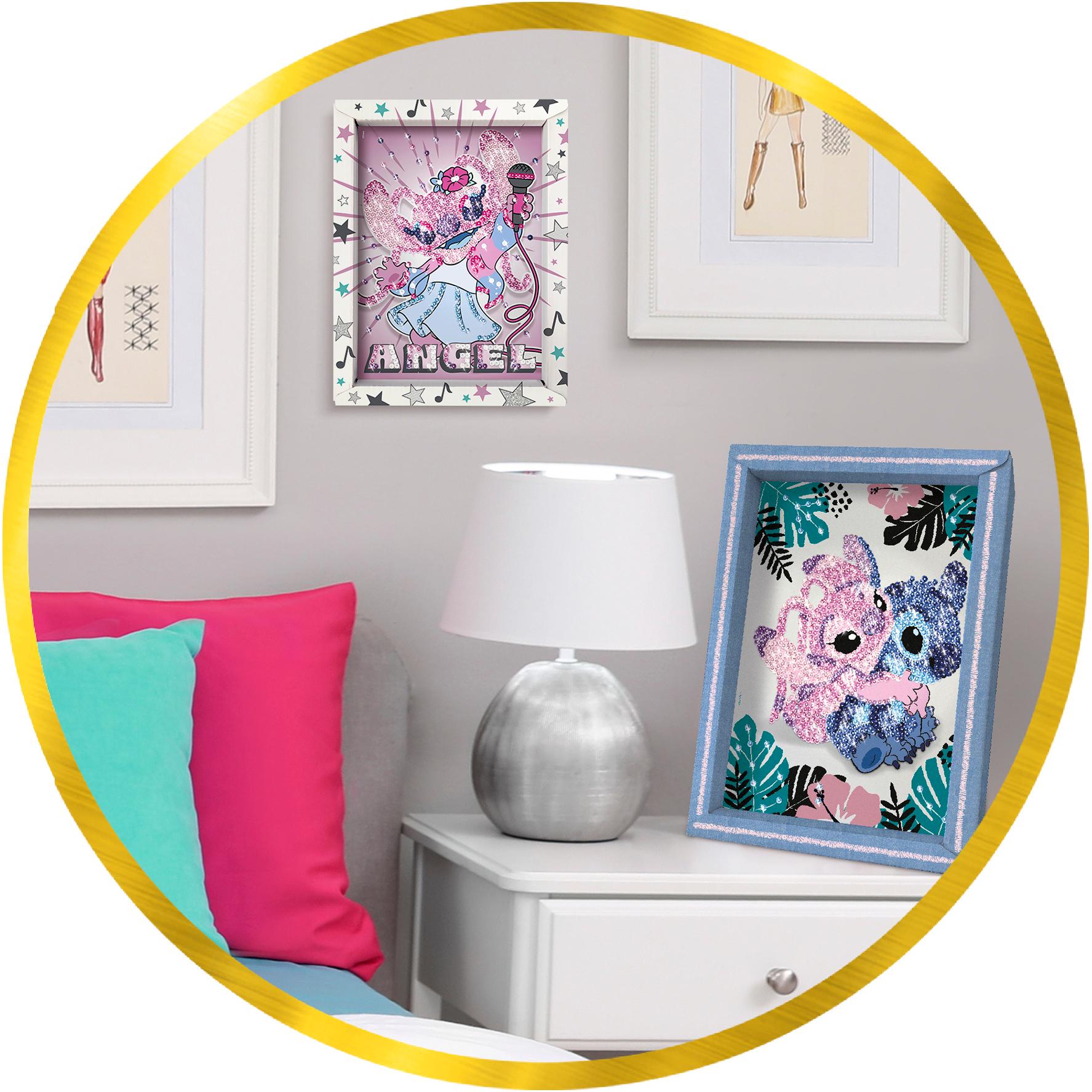 Voir la diapositive 4 : LANSAY Tableau Sequins Stitch Angel Pop Star