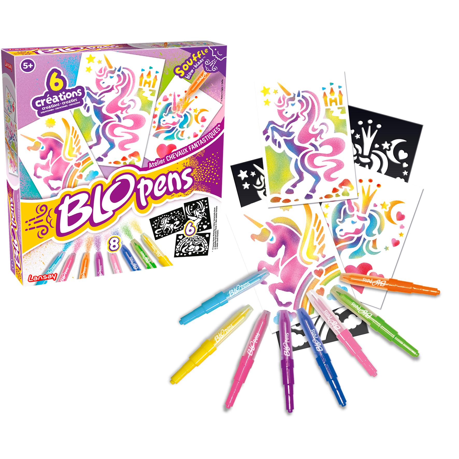 Voir la diapositive 2 : LANSAY Stylos Blopens Atelier Chevaux Fantastiques