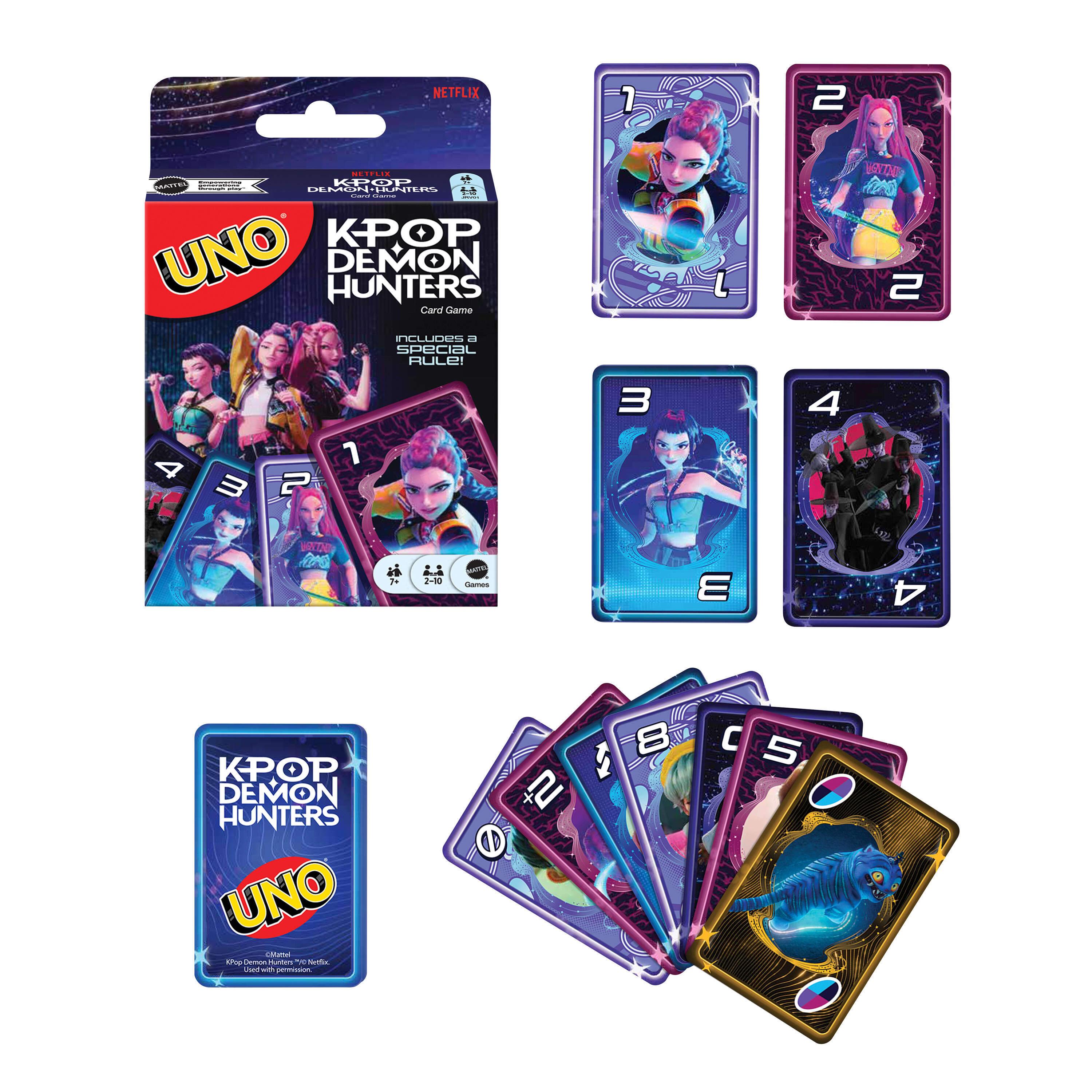 Voir la diapositive 6 : MATTEL Jeu Uno K-Pop Demon Hunters