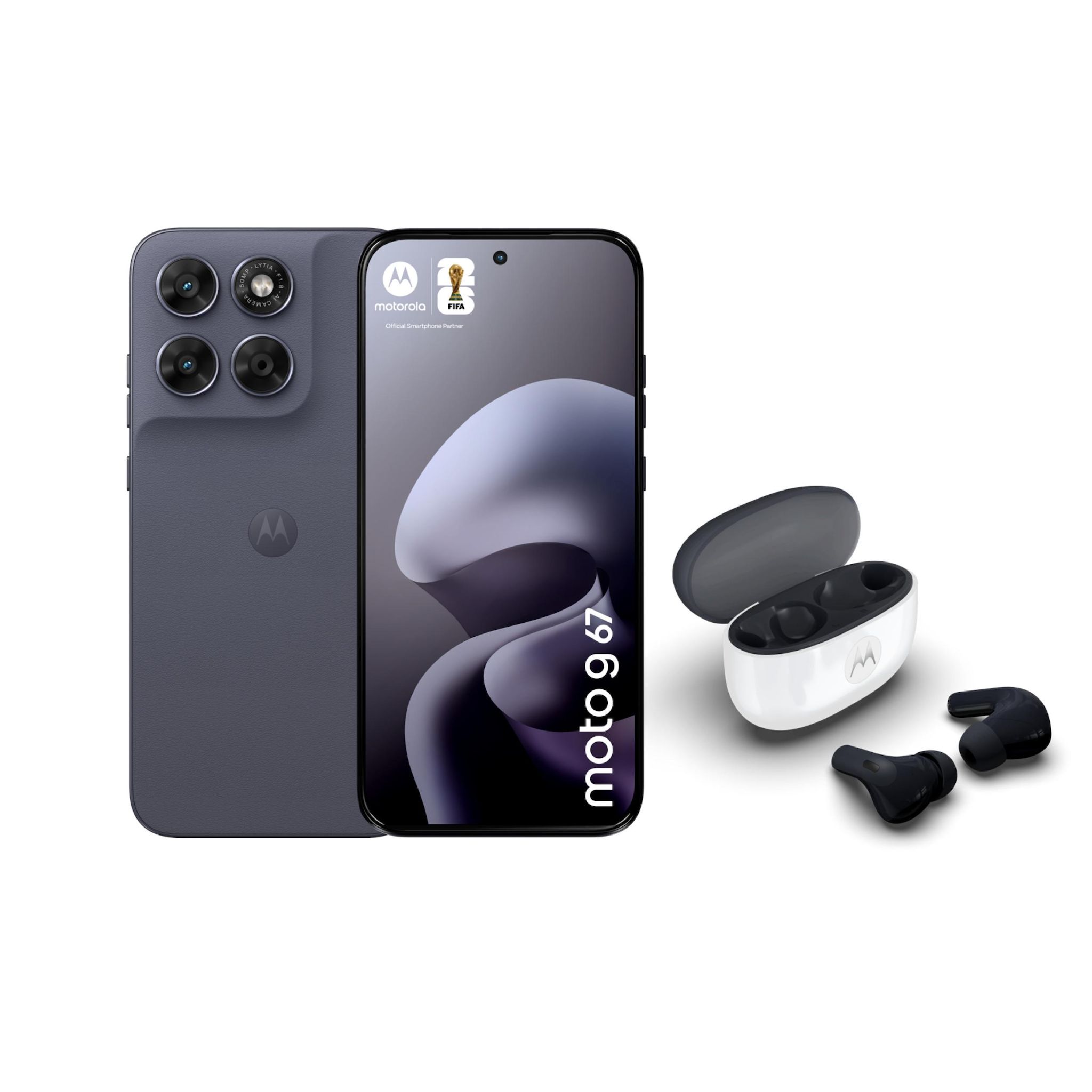 MOTOROLA Pack G67 5G 256Go - Gris + Buds