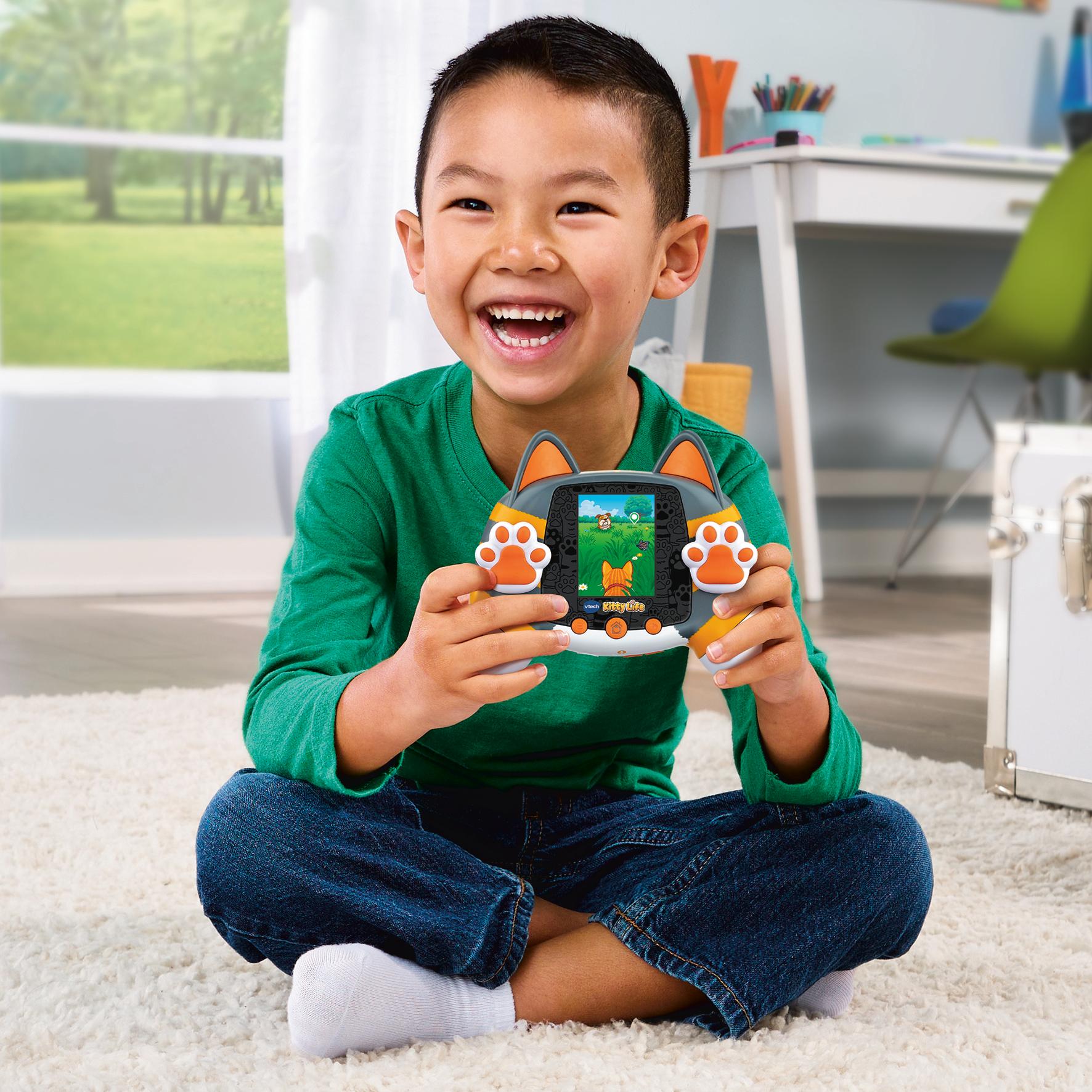 Voir la diapositive 5 : VTECH Console Chat Virtuel Interactive Kitty Life - Gris / Orange