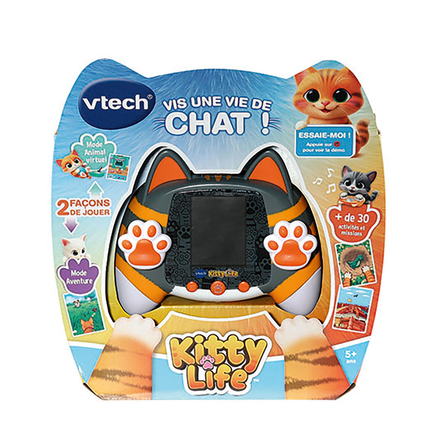 Voir la diapositive 6 : VTECH Console Chat Virtuel Interactive Kitty Life - Gris / Orange