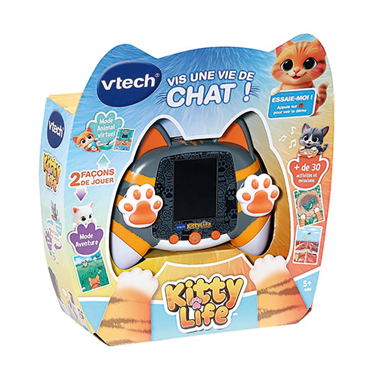 Voir la diapositive 8 : VTECH Console Chat Virtuel Interactive Kitty Life - Gris / Orange