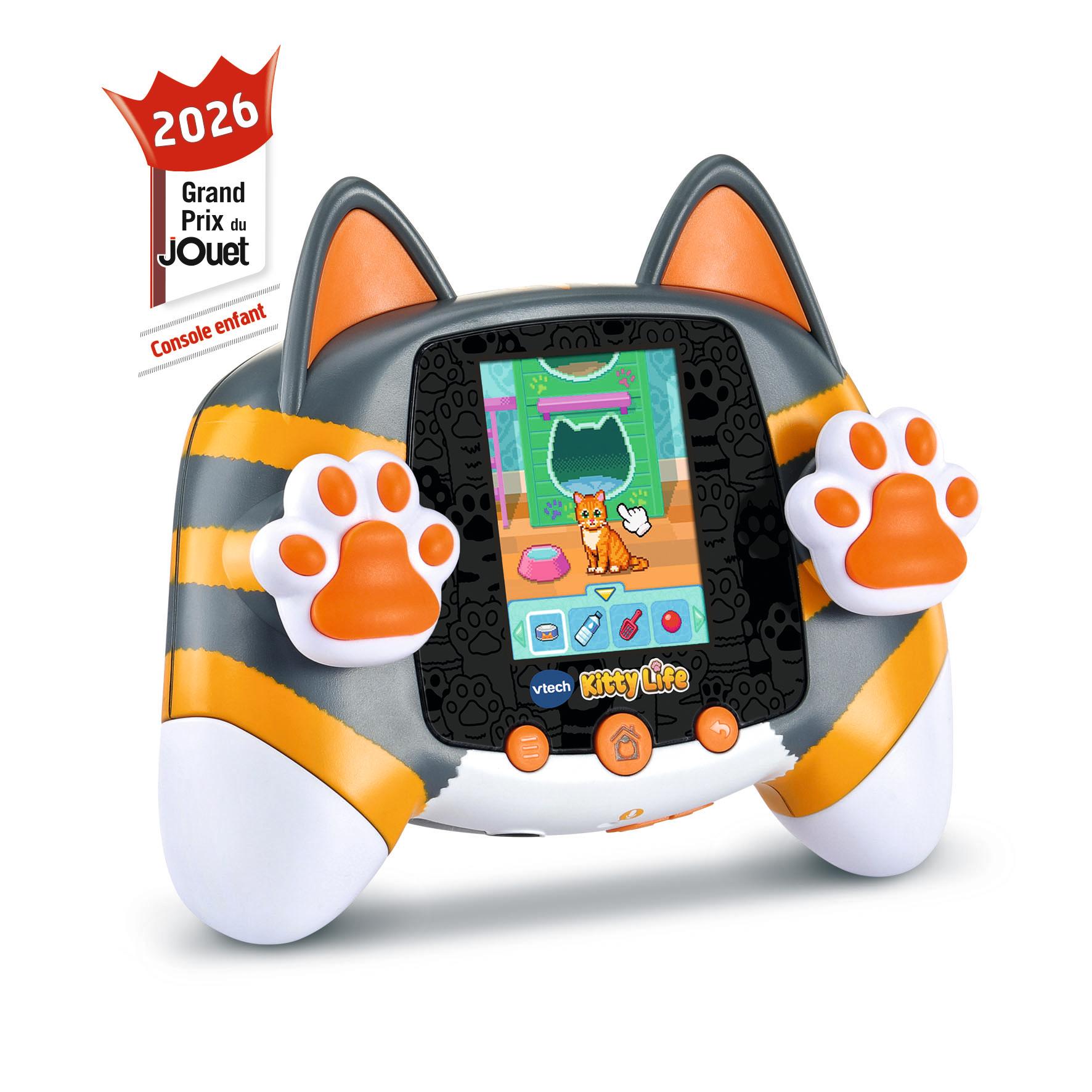 Voir la diapositive 9 : VTECH Console Chat Virtuel Interactive Kitty Life - Gris / Orange