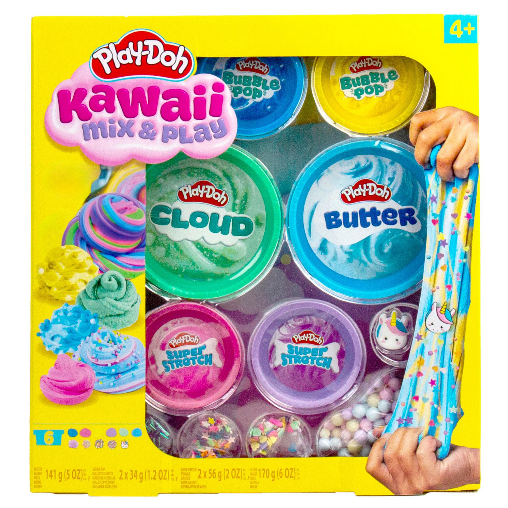 JAZWARES Pâte à Modeler Kawaii Mix & Play x 6 pots