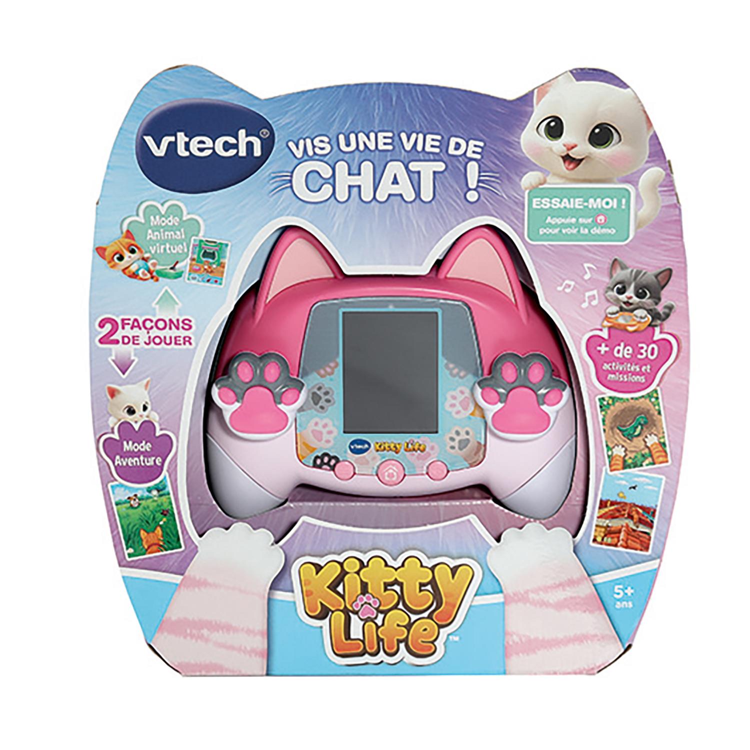 Voir la diapositive 6 : VTECH Console Chat Virtuel Interactive Kitty Life - Rose