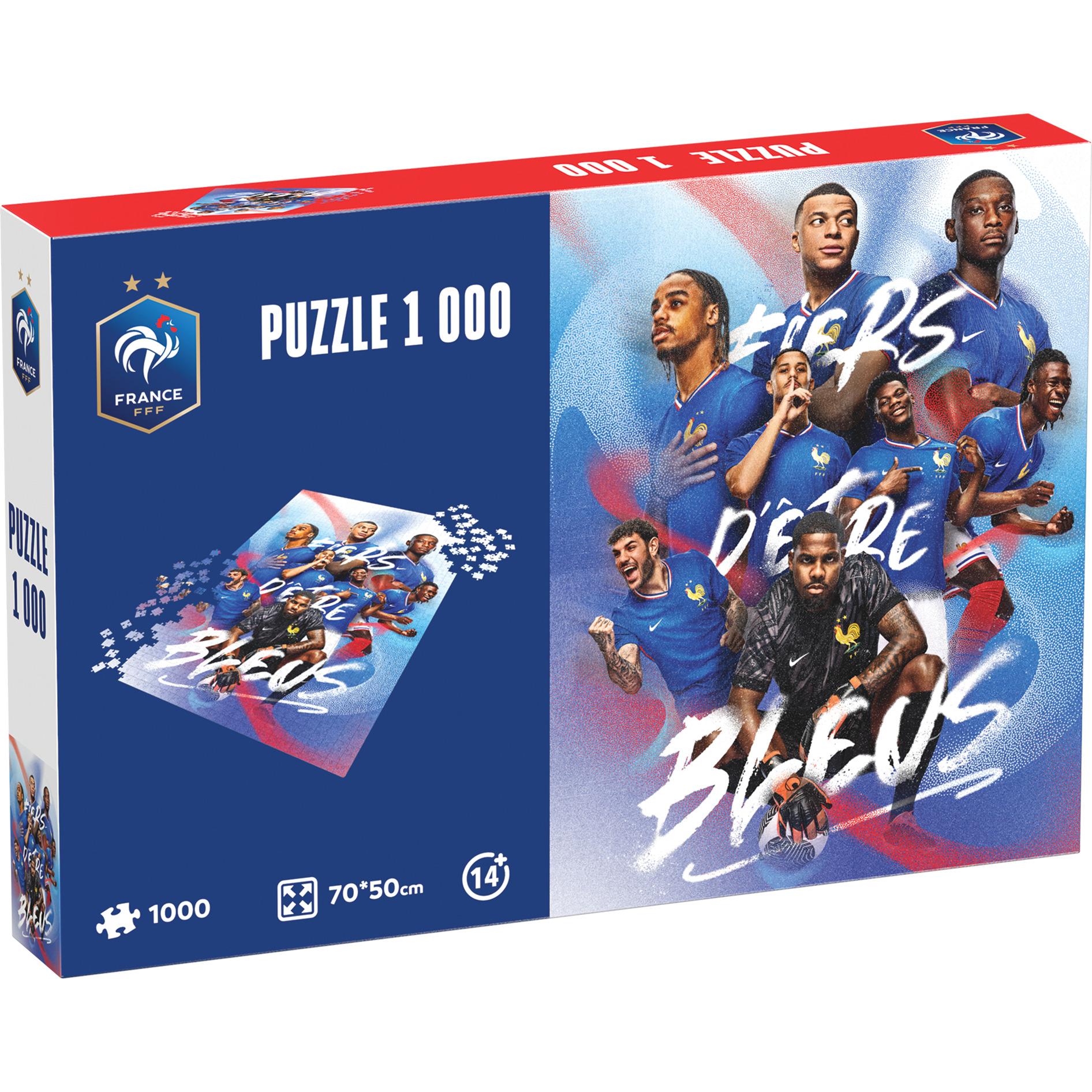 MEGABLEU Puzzle 1000 pièces FFF "Fiers d'être Bleus"