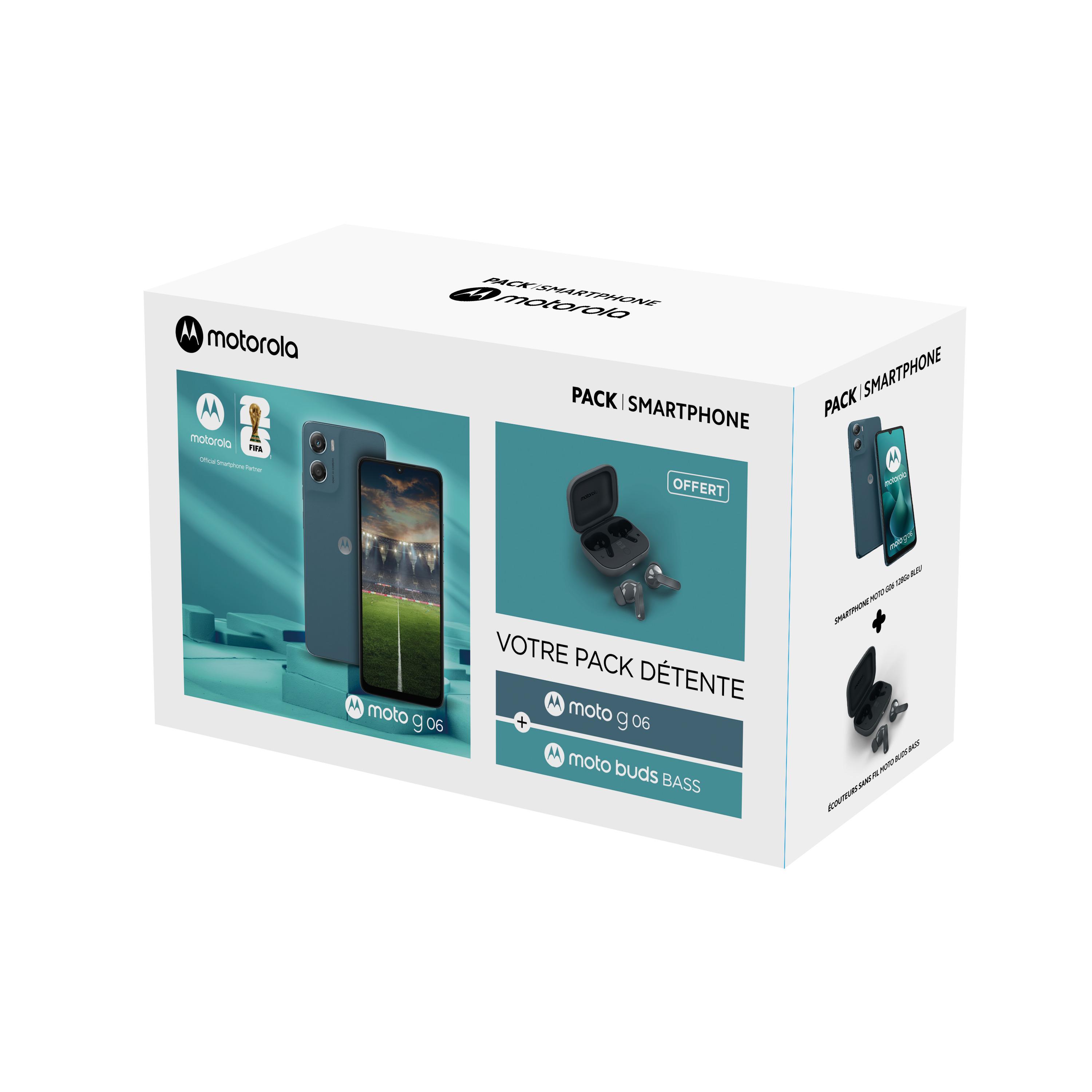 Voir la diapositive 3 : MOTOROLA Pack G06 128Go - Bleu + Buds