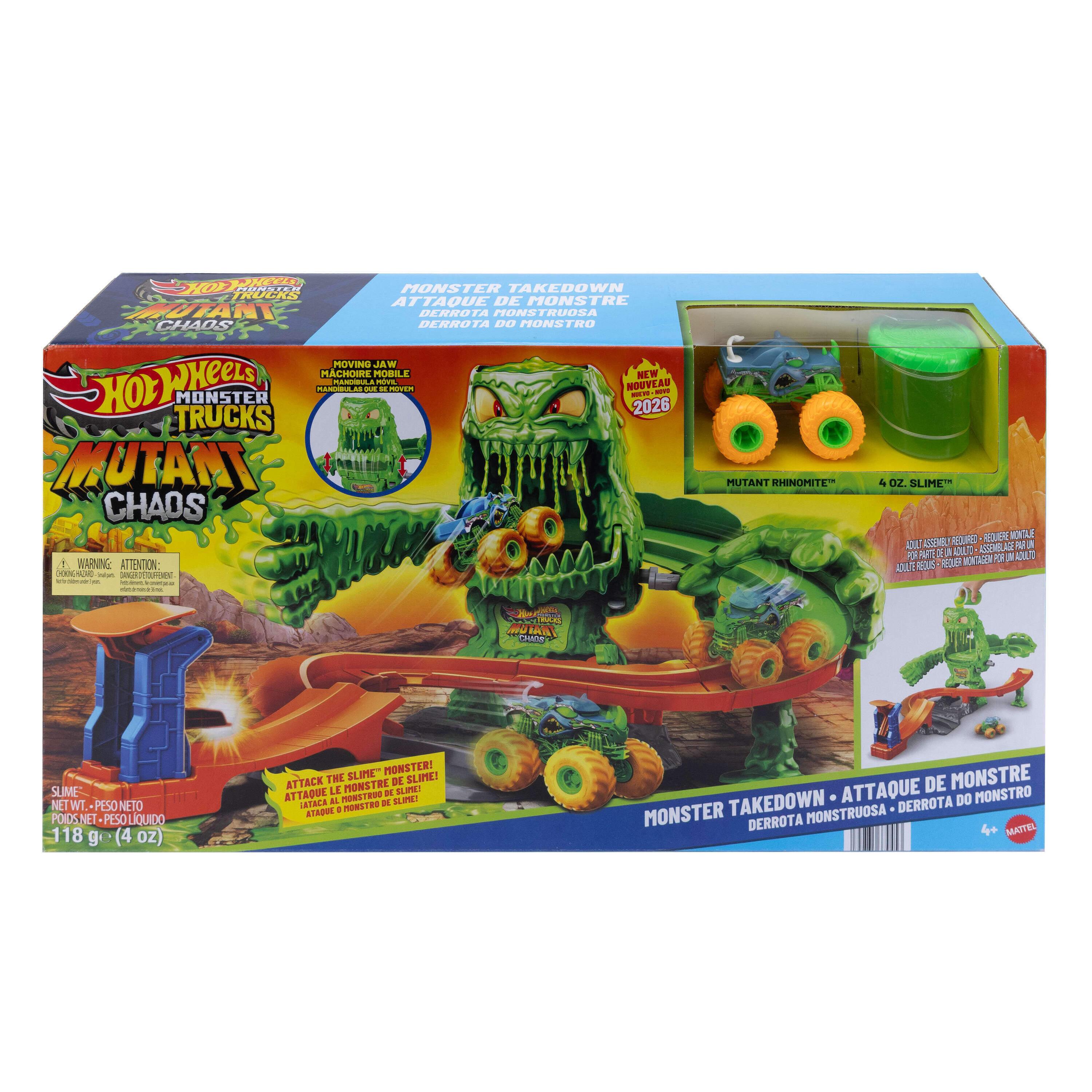MATTEL Piste L'Attaque du Monstre Mutant Hot Wheels Monster Trucks