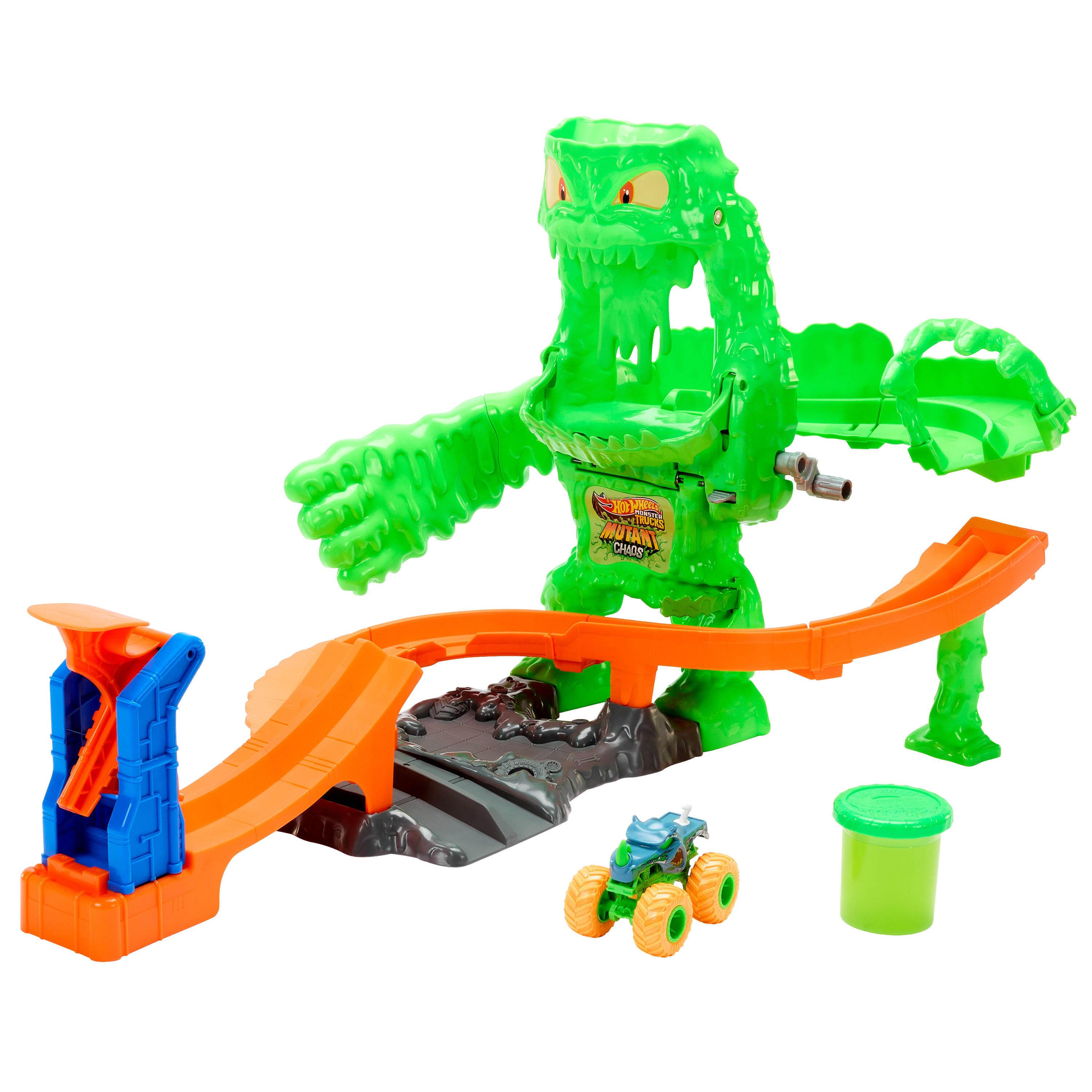 Voir la diapositive 3 : MATTEL Piste L'Attaque du Monstre Mutant Hot Wheels Monster Trucks