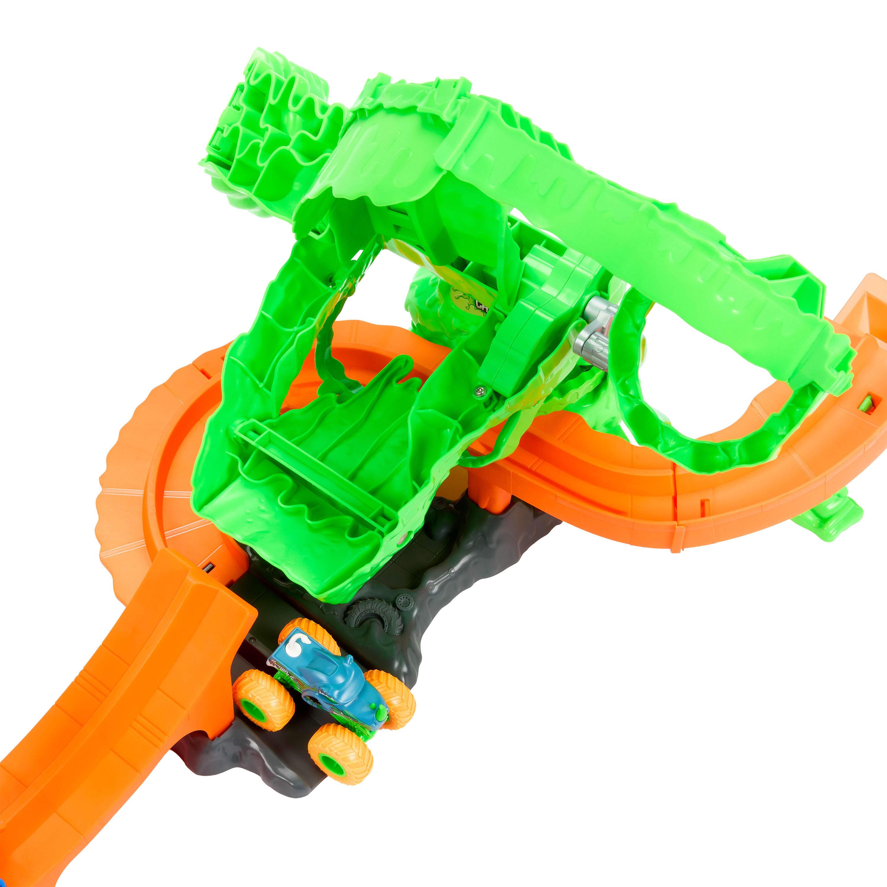 Voir la diapositive 4 : MATTEL Piste L'Attaque du Monstre Mutant Hot Wheels Monster Trucks