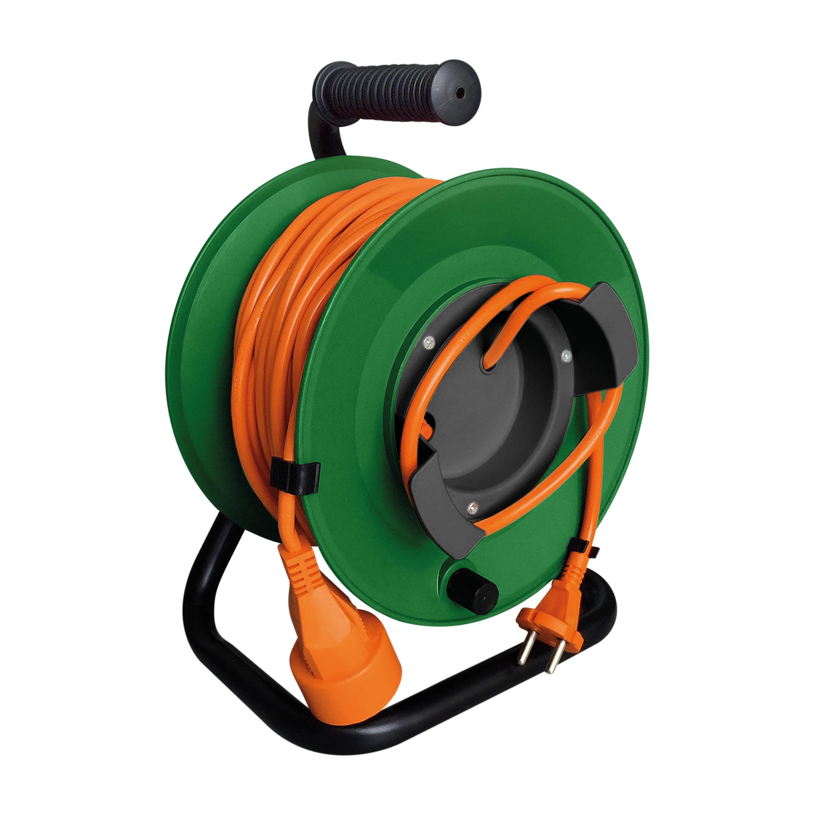 ZENITECH Enrouleur sans prise 25m, coupe circuit