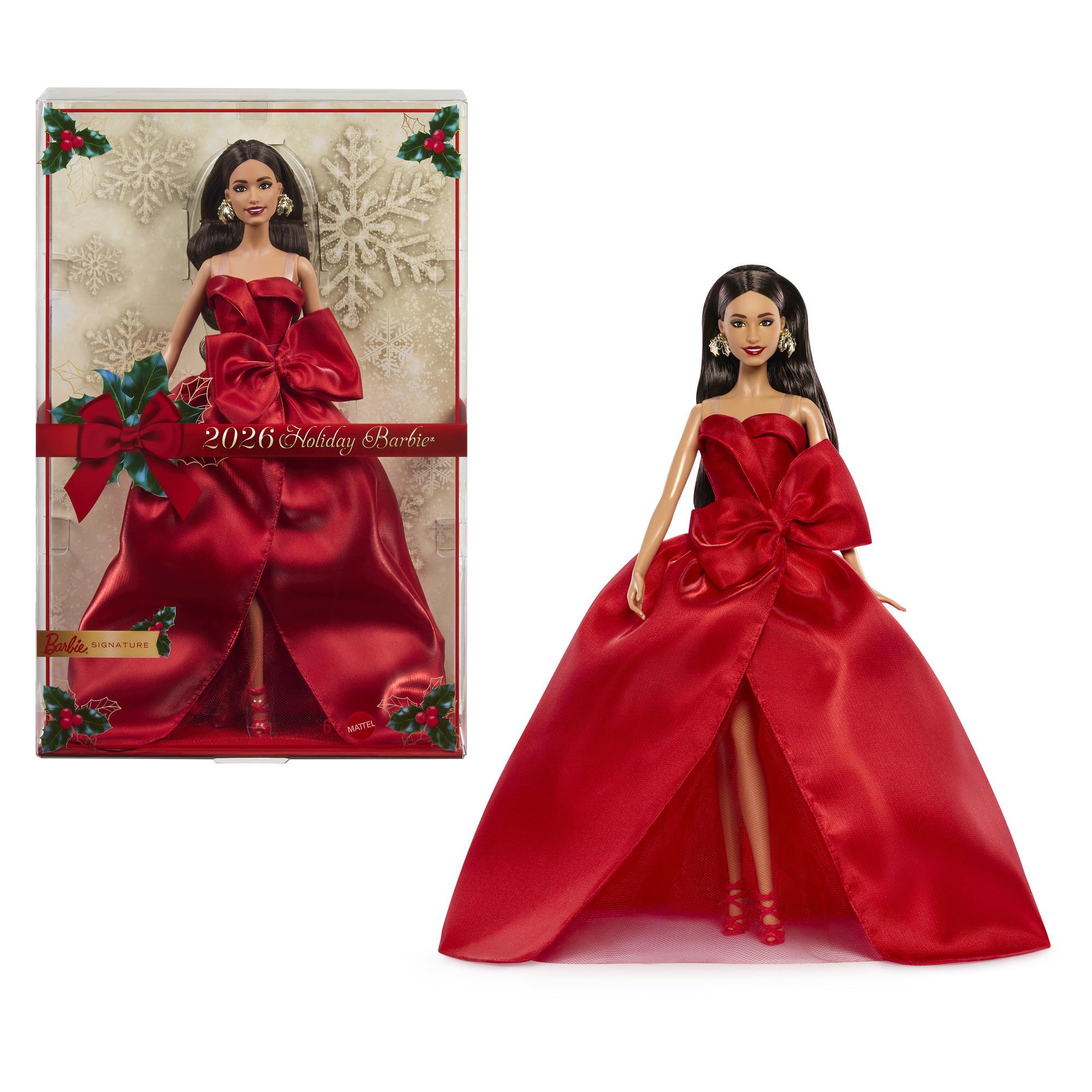 Voir la diapositive 5 : MATTEL Poupée Joyeuses fêtes cheveux Châtains - Barbie