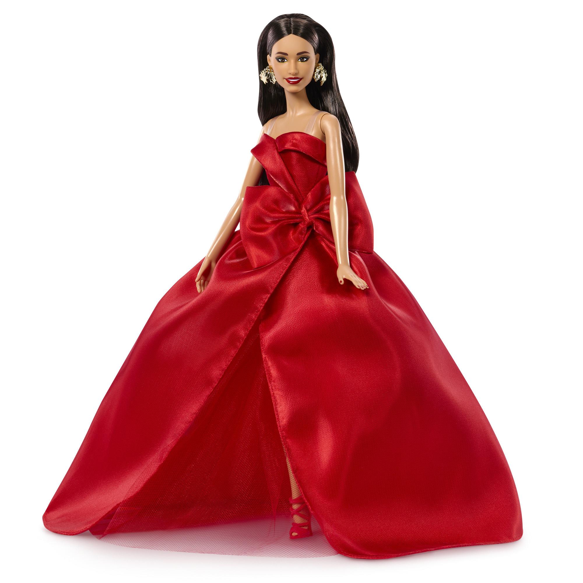 Voir la diapositive 6 : MATTEL Poupée Joyeuses fêtes cheveux Châtains - Barbie