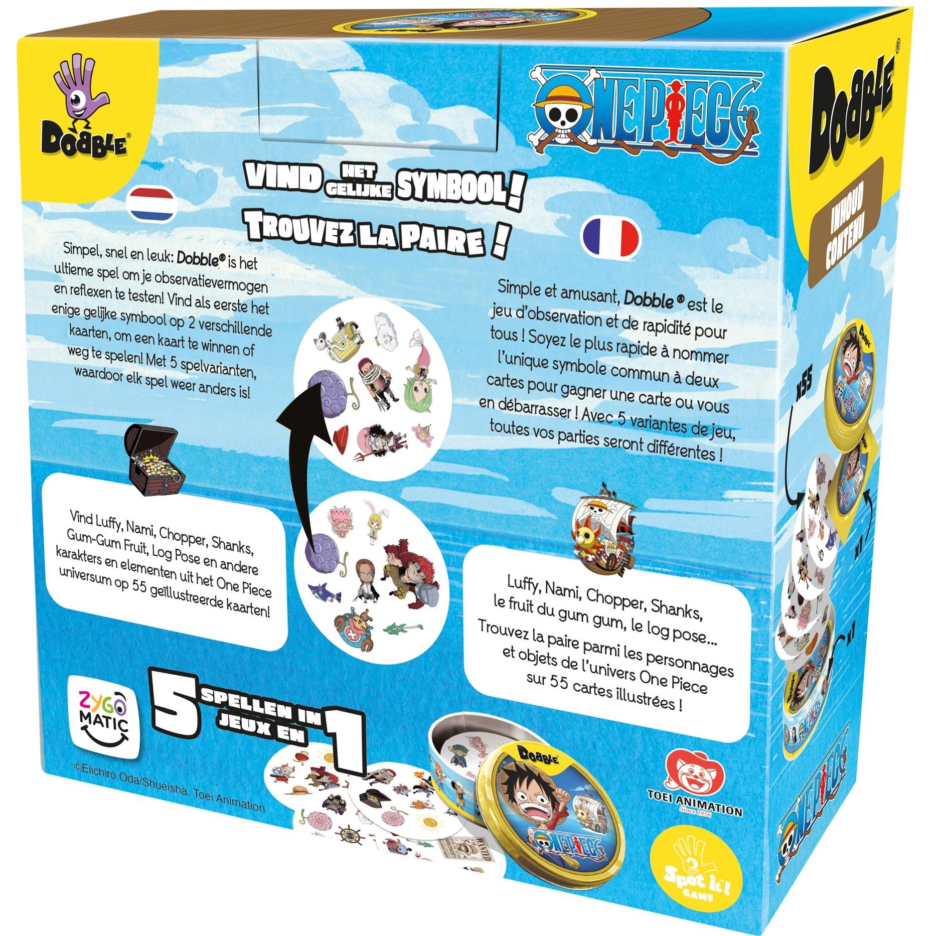 Voir la diapositive 4 : ASMODEE Jeu Dobble One Piece