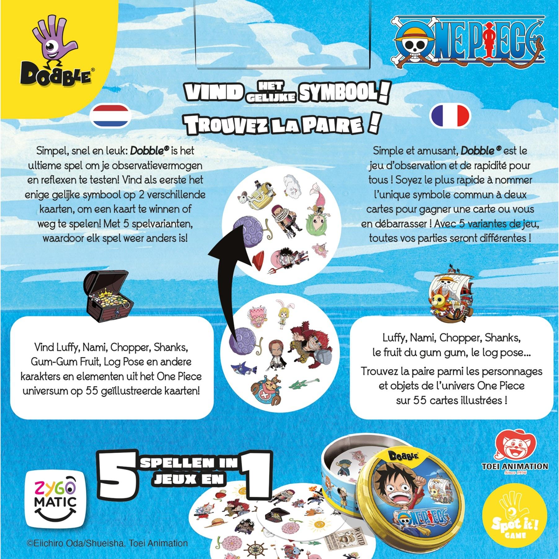 Voir la diapositive 5 : ASMODEE Jeu Dobble One Piece
