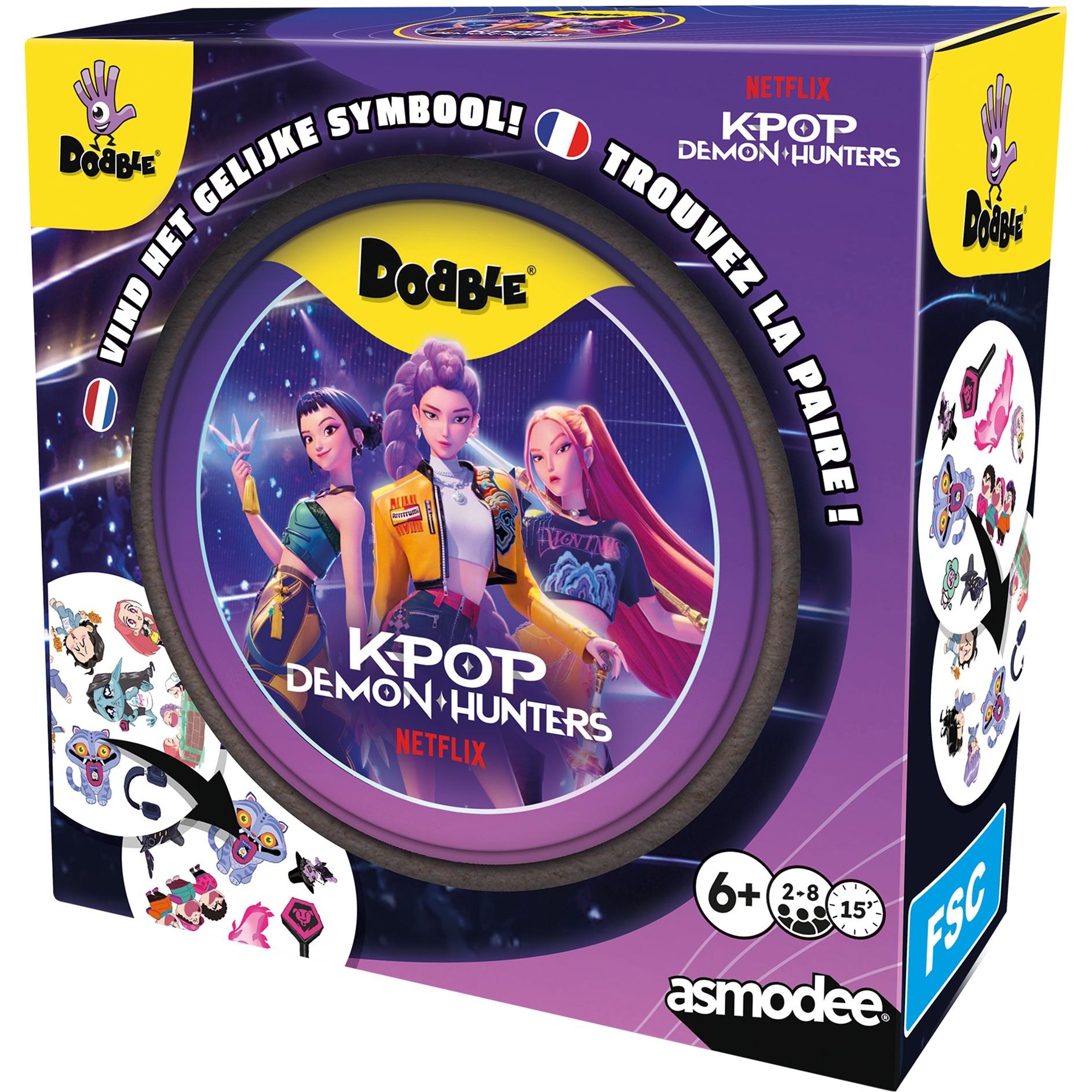 Voir la diapositive 2 : ASMODEE Jeu Dobble K-Pop Demon Hunters