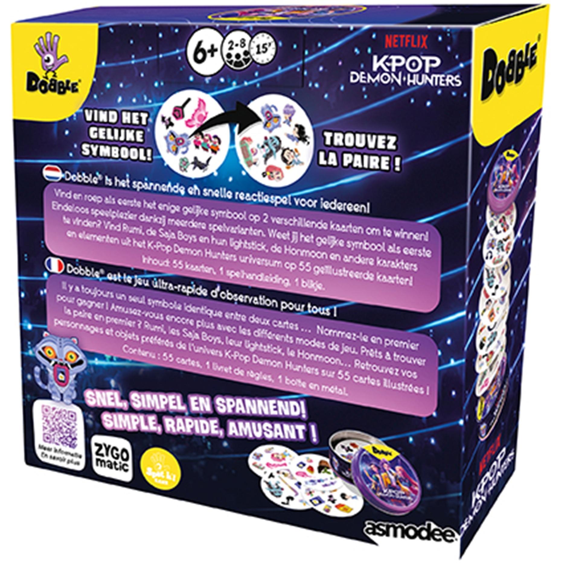 Voir la diapositive 3 : ASMODEE Jeu Dobble K-Pop Demon Hunters