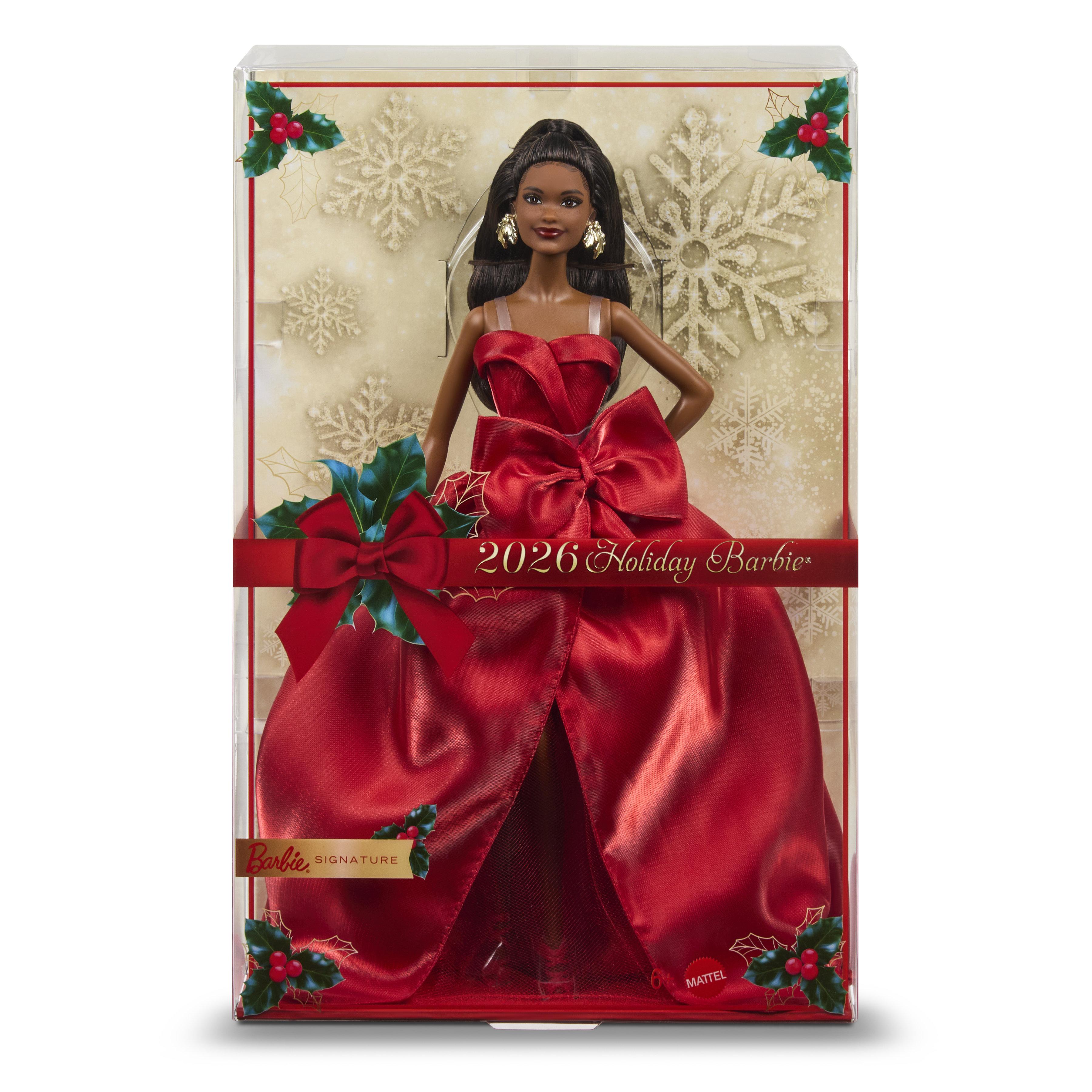 MATTEL Poupée Joyeuses fêtes Brunette - Barbie
