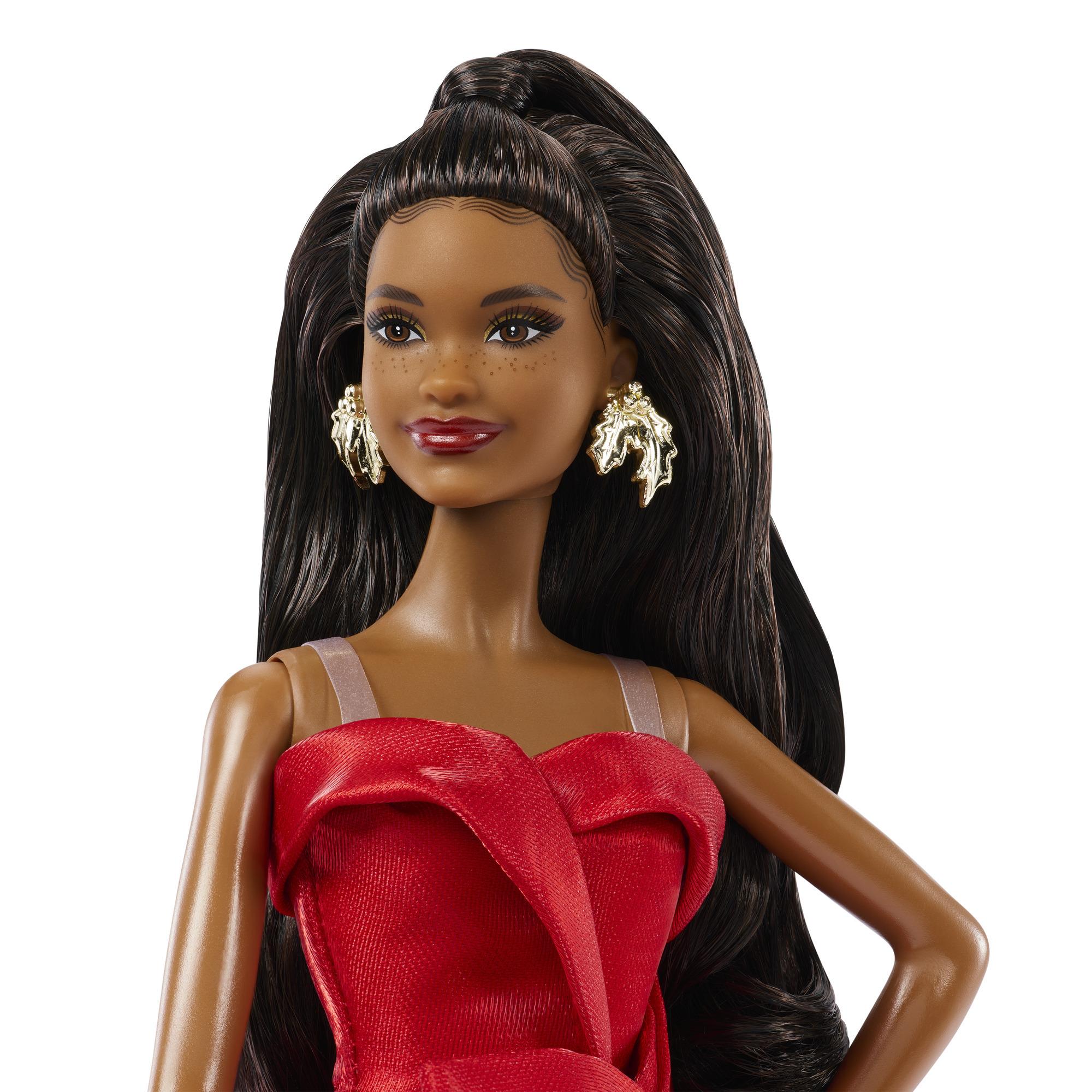 Voir la diapositive 3 : MATTEL Poupée Joyeuses fêtes Brunette - Barbie
