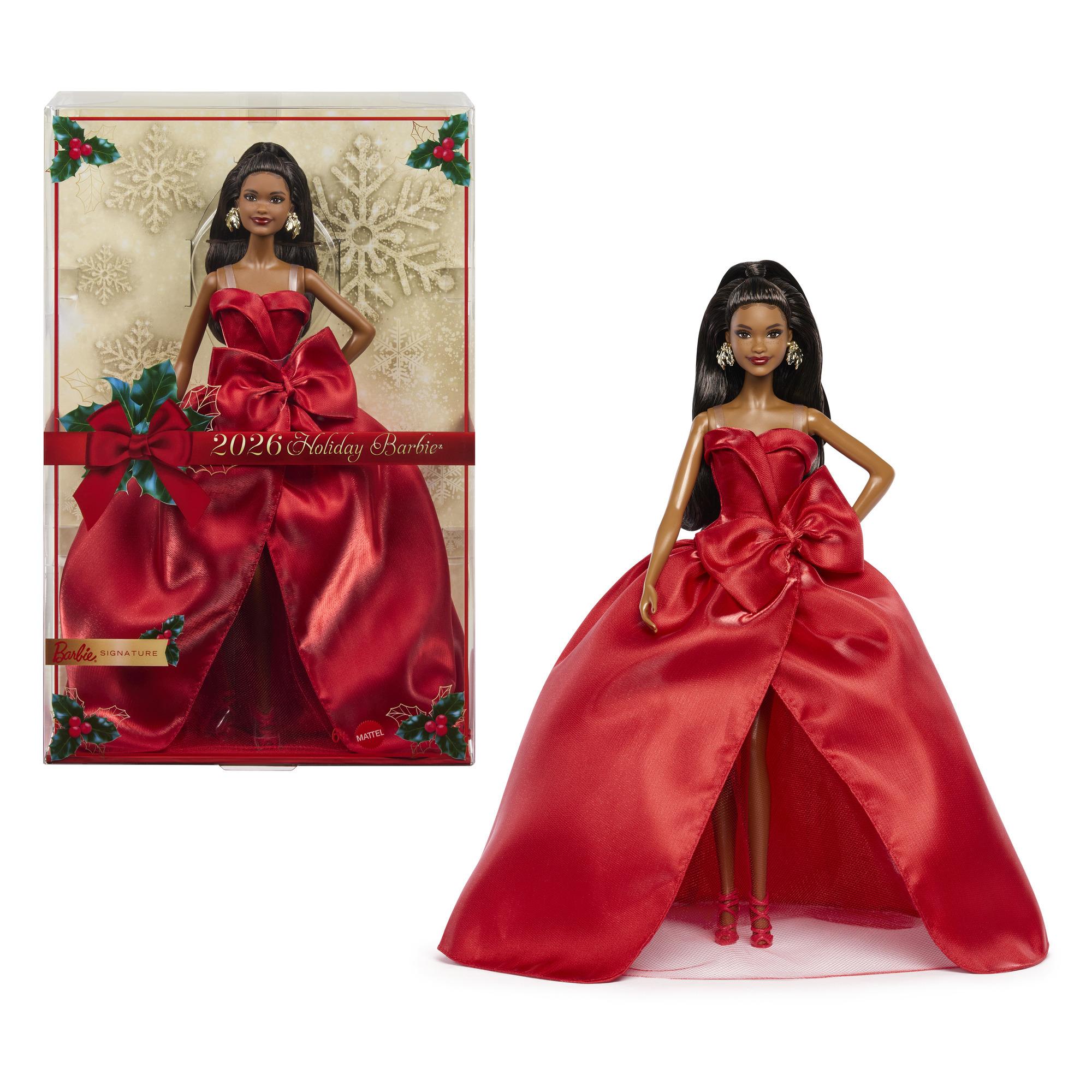 Voir la diapositive 5 : MATTEL Poupée Joyeuses fêtes Brunette - Barbie