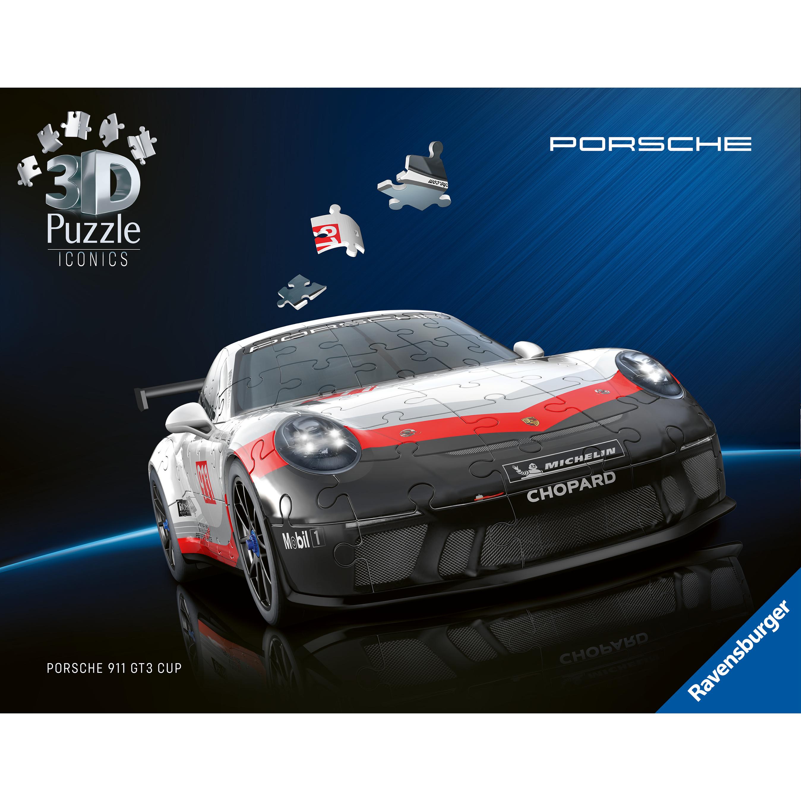 Voir la diapositive 4 : RAVENSBURGER Puzzle 3D 108 pièces Porsche GT3