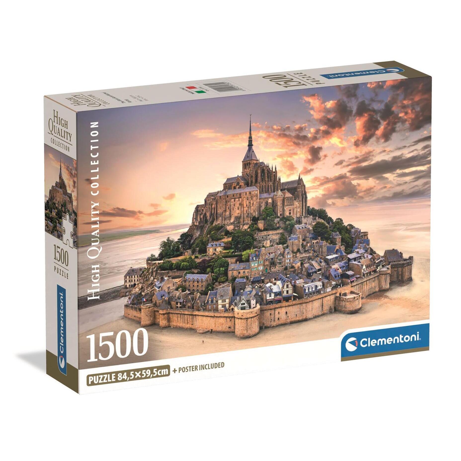 CLEMENTONI Puzzle 1500 pièces Mont St Michel