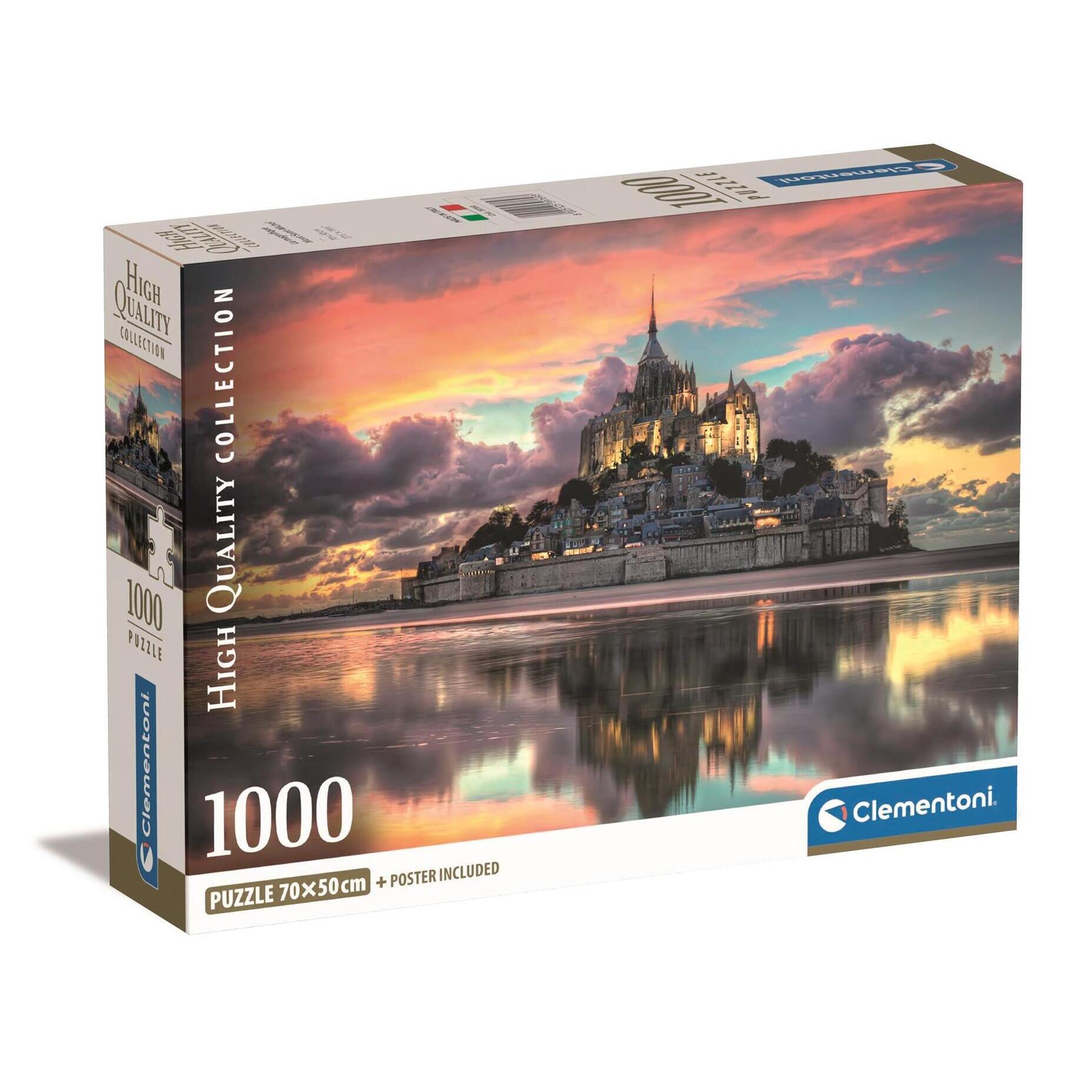 CLEMENTONI Puzzle 1000 pièces Mont St Michel