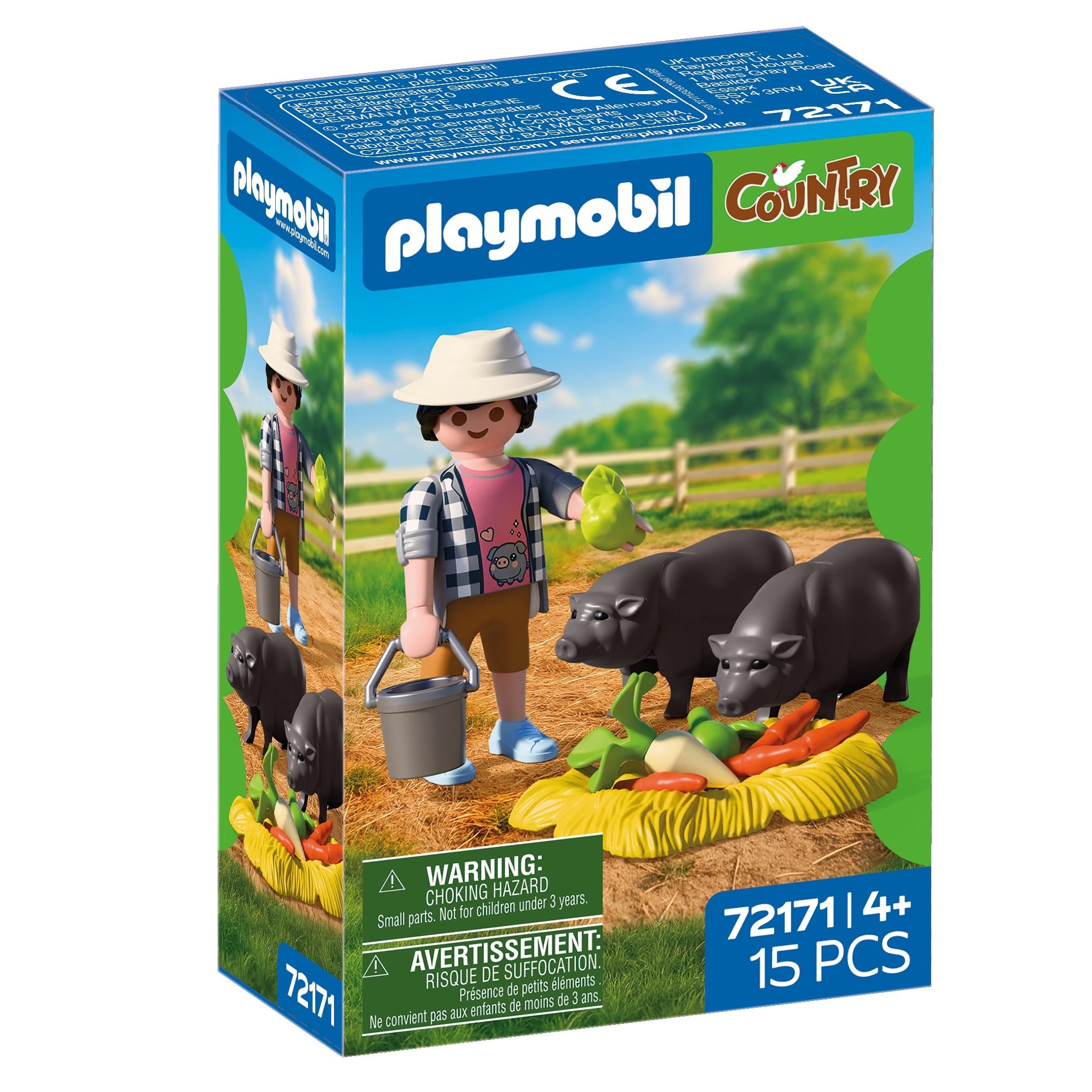 PLAYMOBIL 72171 Country - Agriculteur avec cochons vietnamien