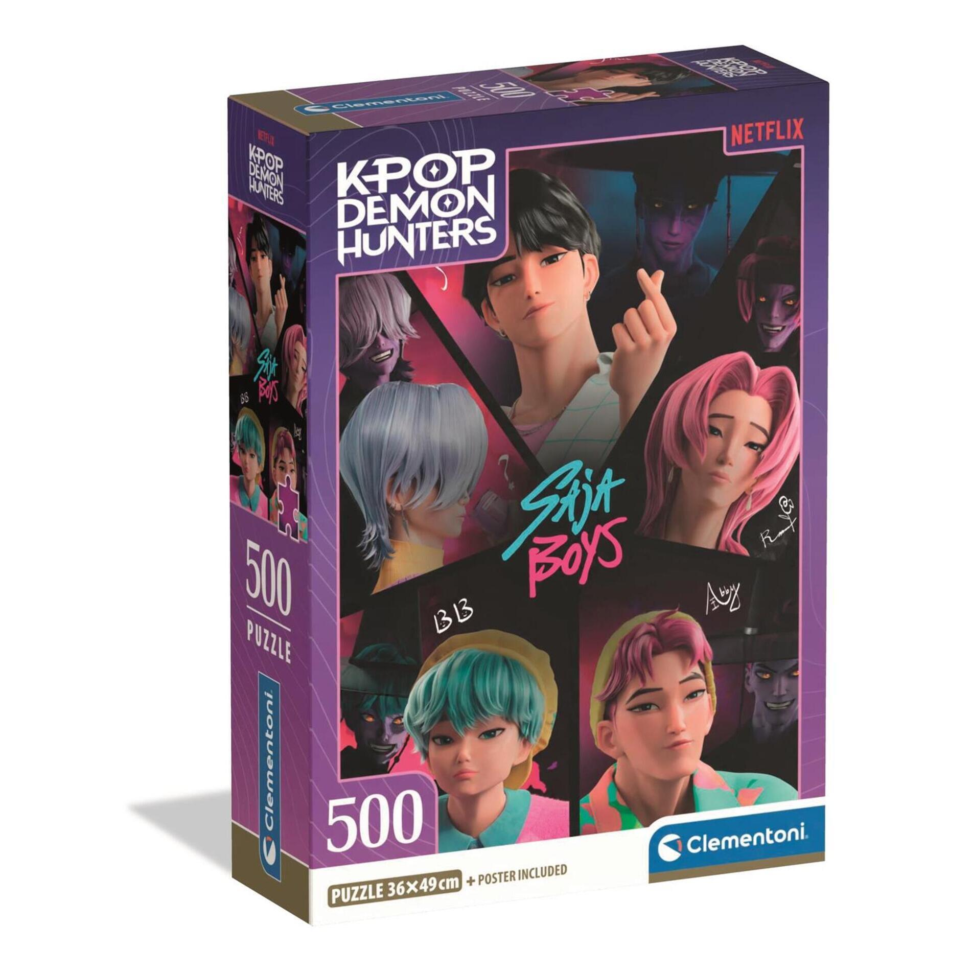 CLEMENTONI Puzzle 500 pièces K-Pop Demon Hunters