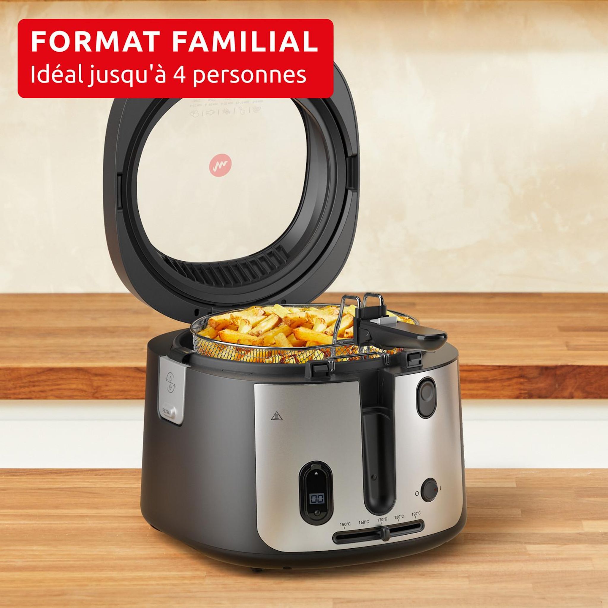 Voir la diapositive 6 : MOULINEX Friteuse AF2588E0 - Gris