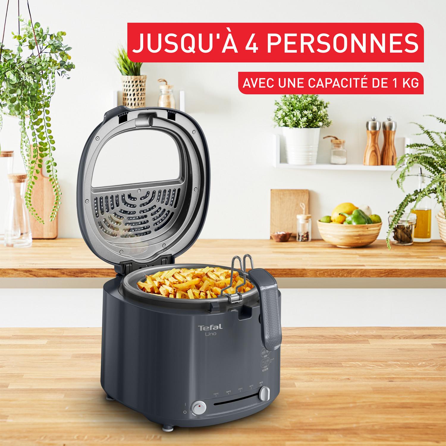 Voir la diapositive 2 : TEFAL Friteuse Tefal Uno FF203T10 - Gris