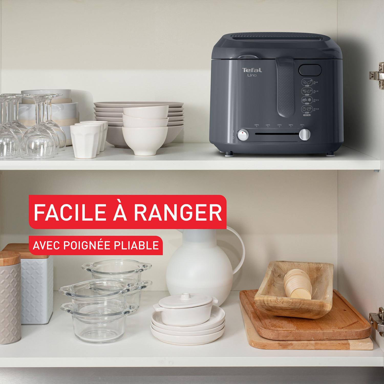 Voir la diapositive 3 : TEFAL Friteuse Tefal Uno FF203T10 - Gris