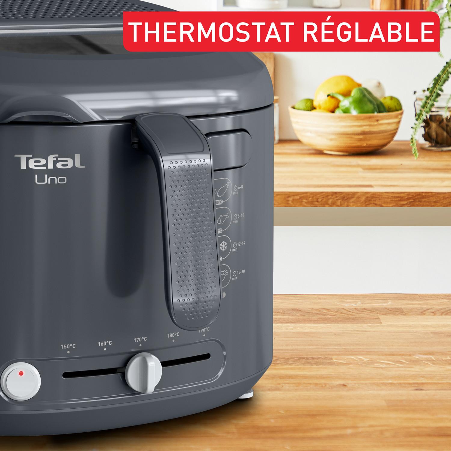 Voir la diapositive 6 : TEFAL Friteuse Tefal Uno FF203T10 - Gris