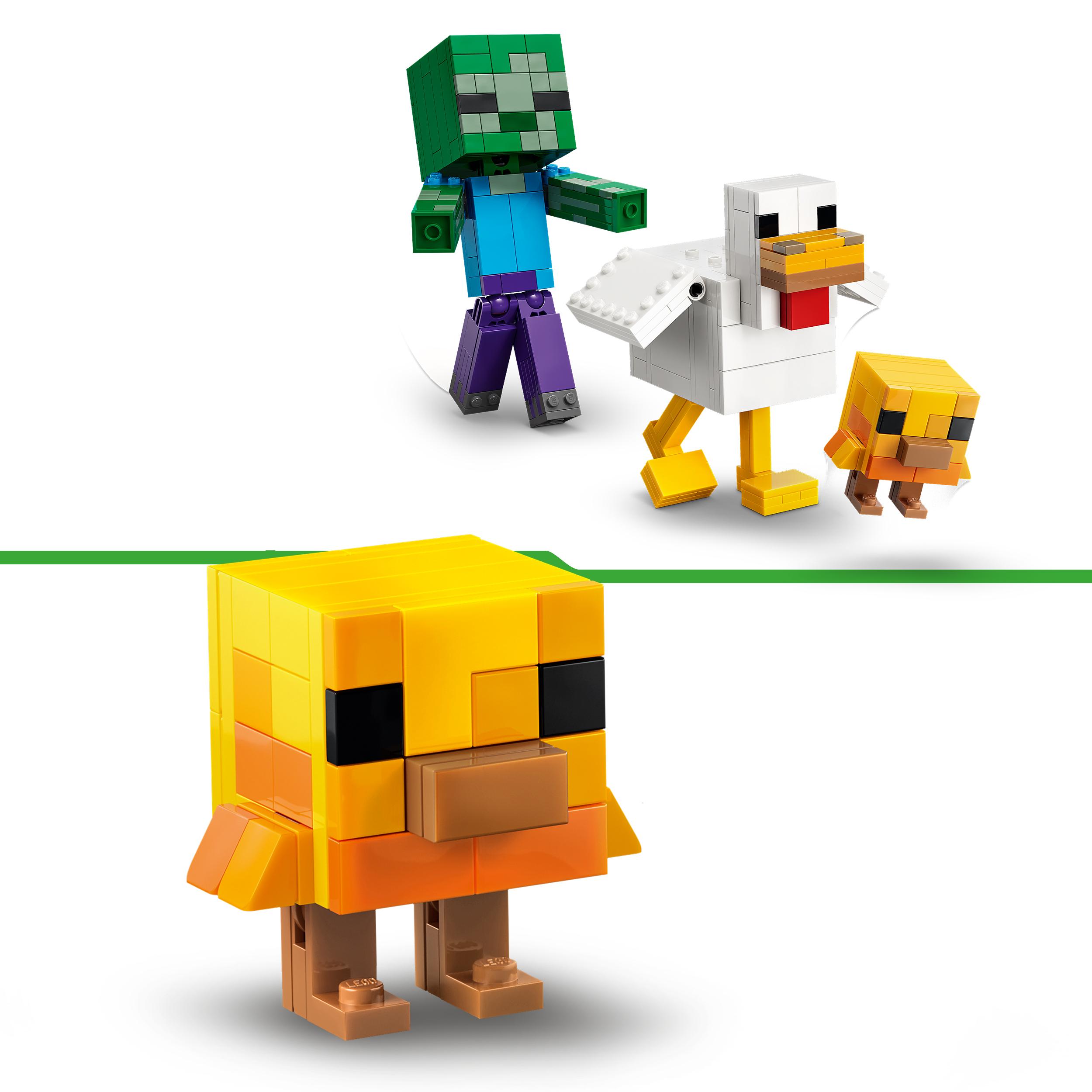 Voir la diapositive 4 : LEGO Minecraft 21582 - La poule chevauchée