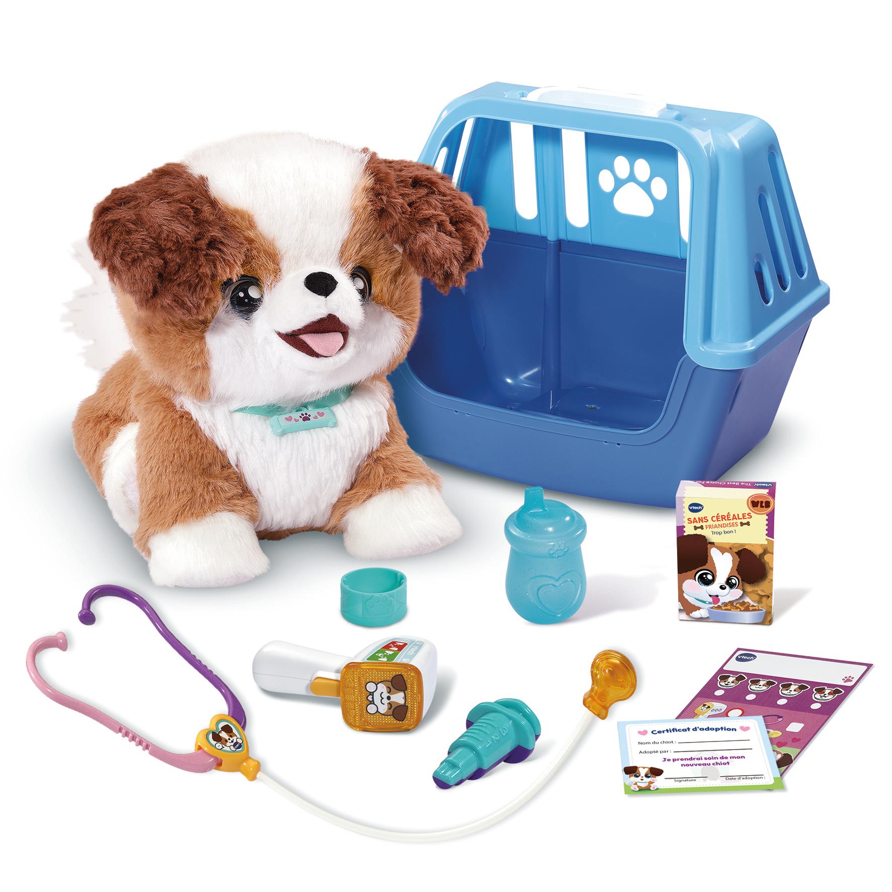 Voir la diapositive 2 : VTECH Peluche interactive Cookie Mon chiot bobo