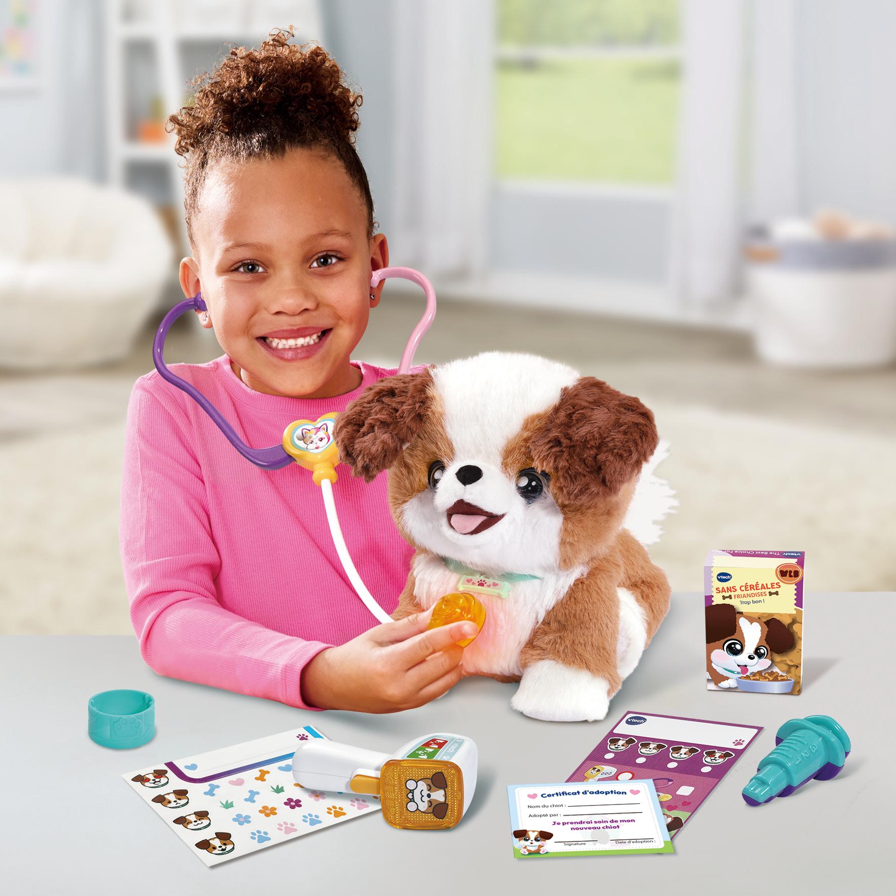 Voir la diapositive 3 : VTECH Peluche interactive Cookie Mon chiot bobo