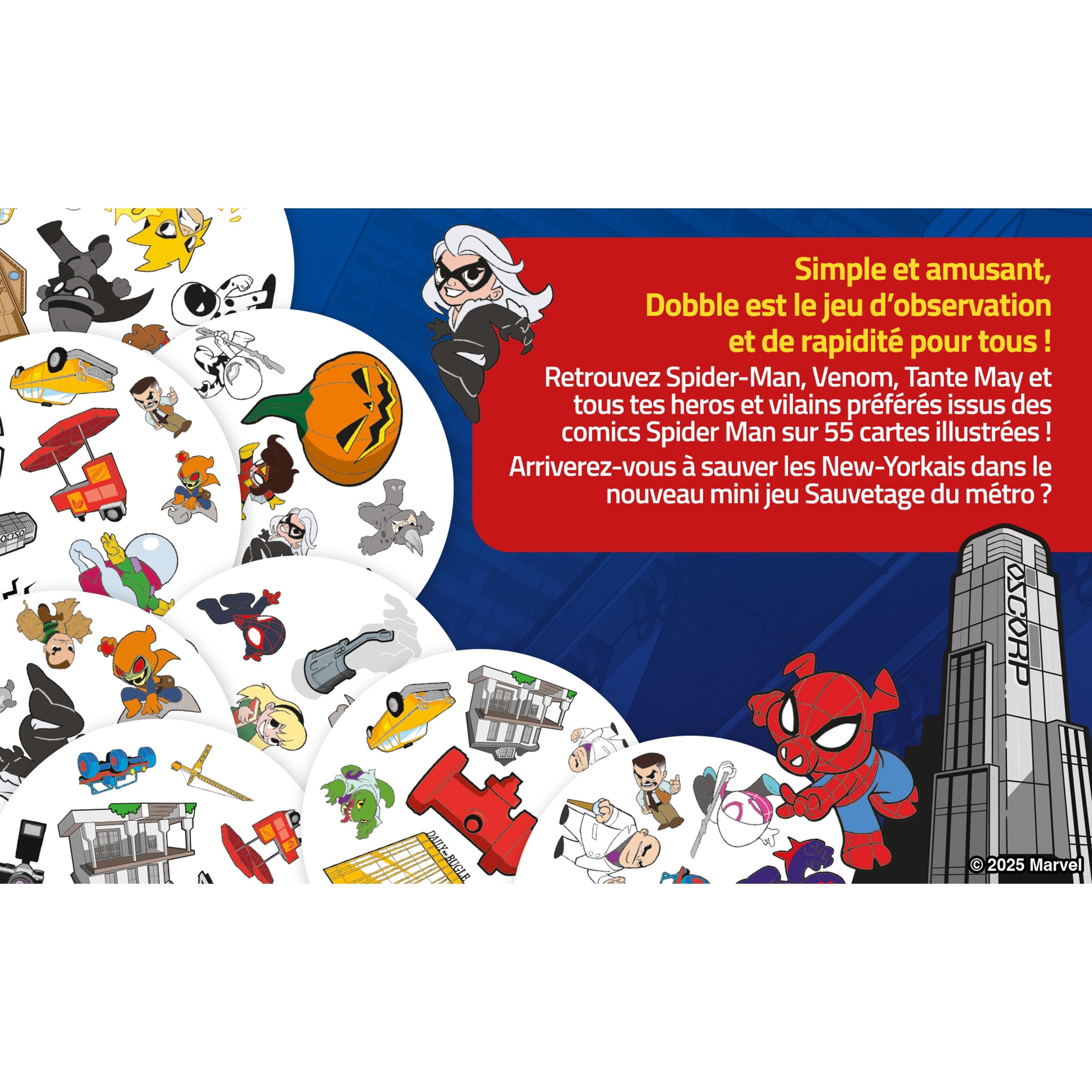 Voir la diapositive 7 : ASMODEE Jeu Dobble Spiderman