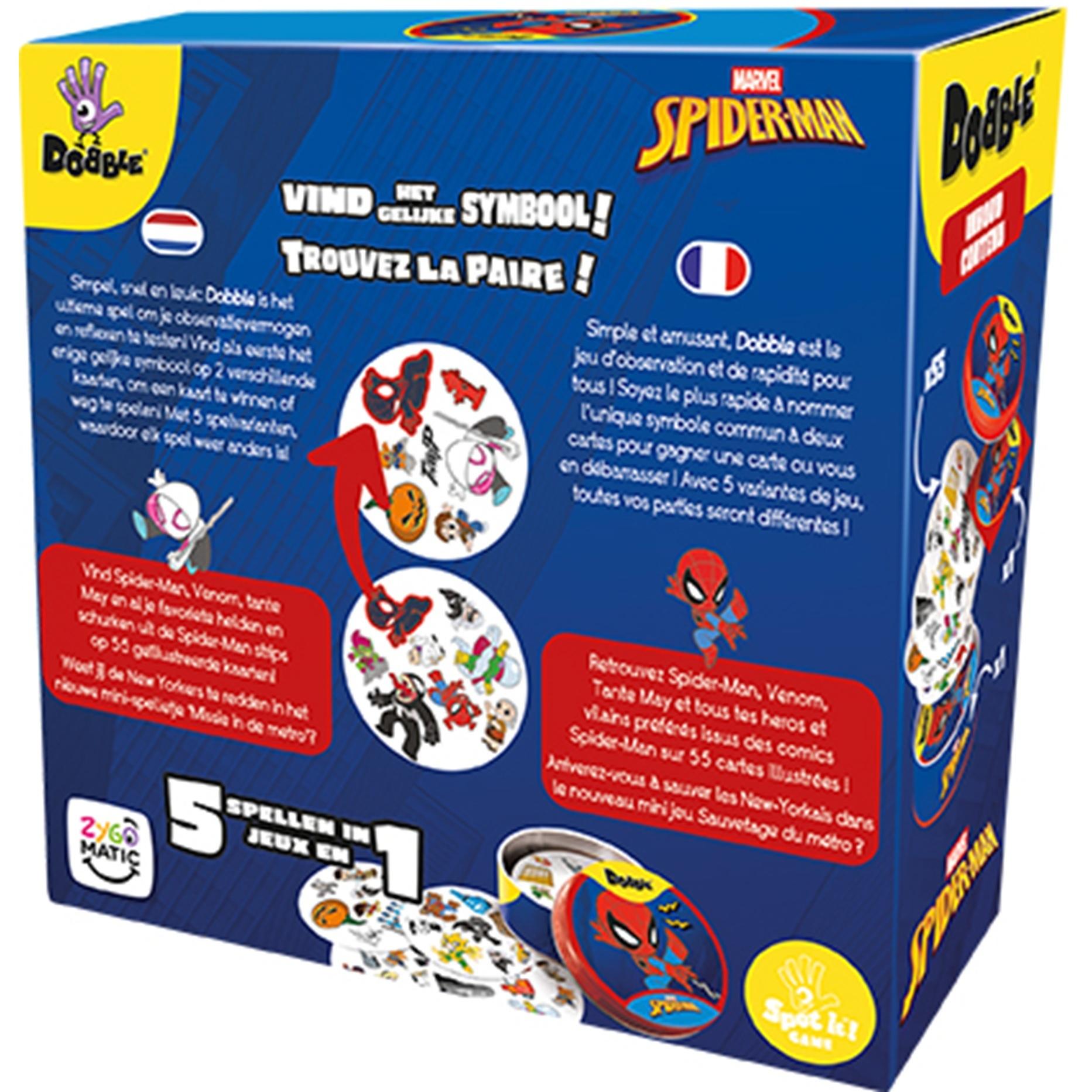 Voir la diapositive 9 : ASMODEE Jeu Dobble Spiderman