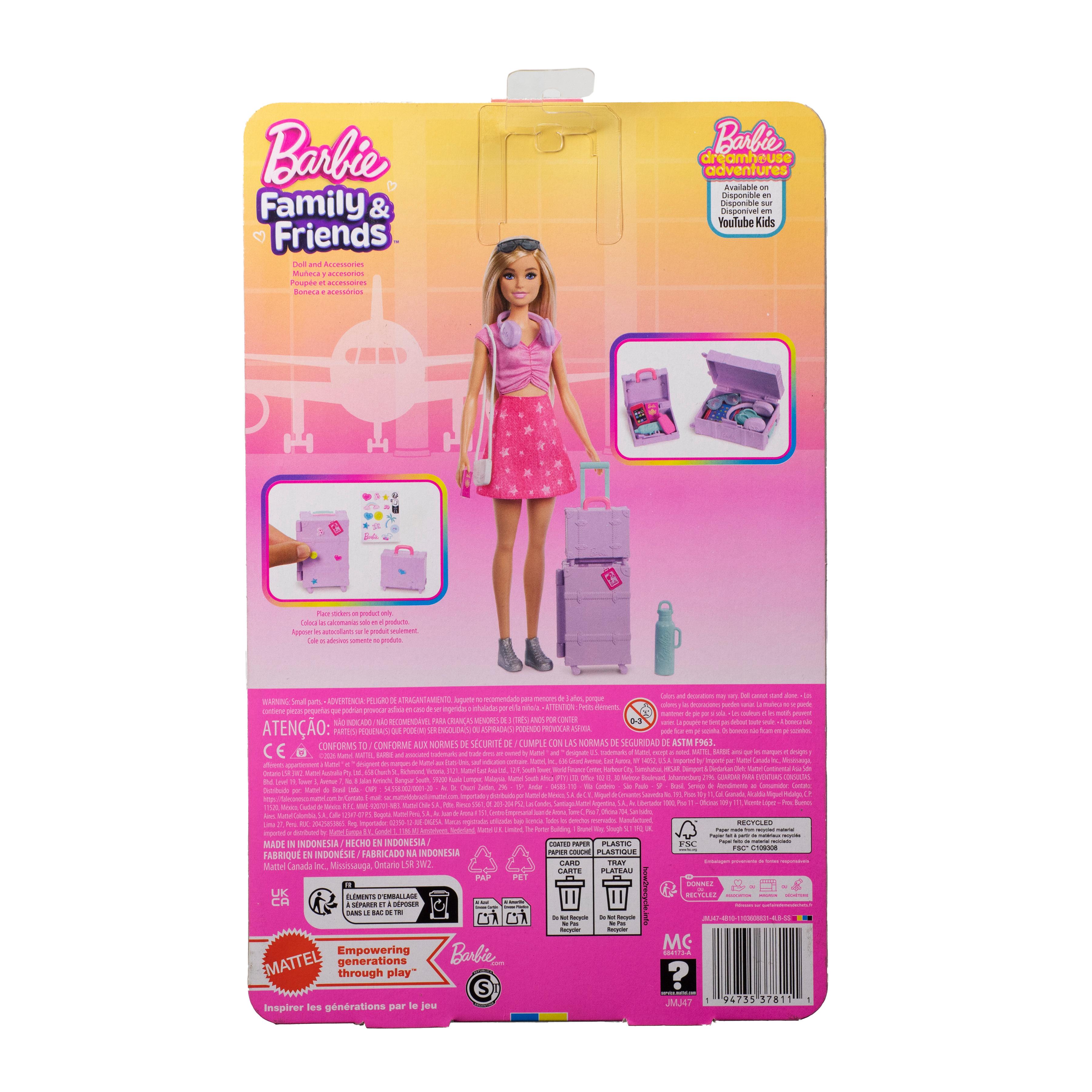 Voir la diapositive 4 : MATTEL Poupée Malibu Barbie Aventures Sans Limites