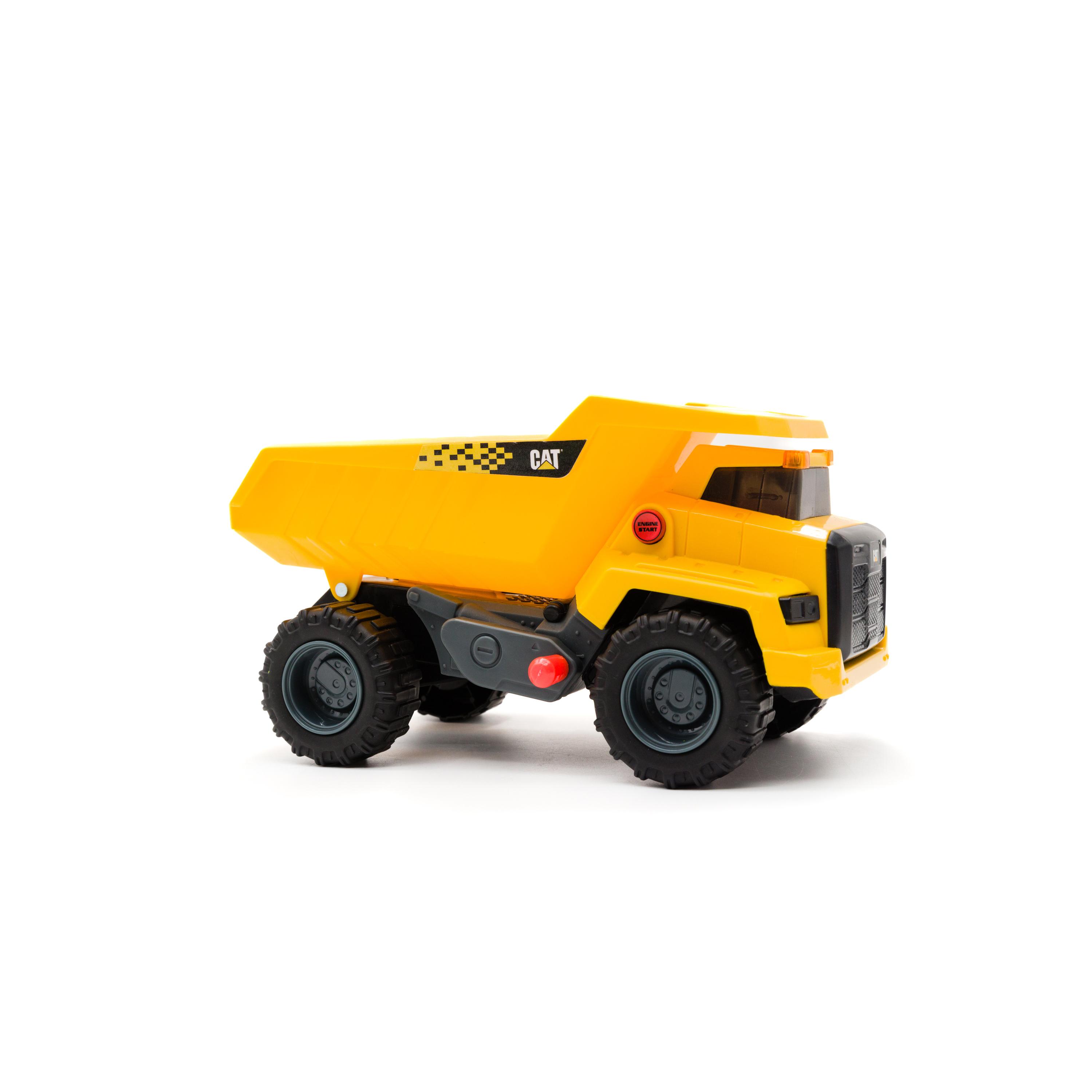 FUNRISE Camion Benne plastique Power Haulers 2.0 30cm - Sons, Lumières et détecteur de mouvement - Caterpilar