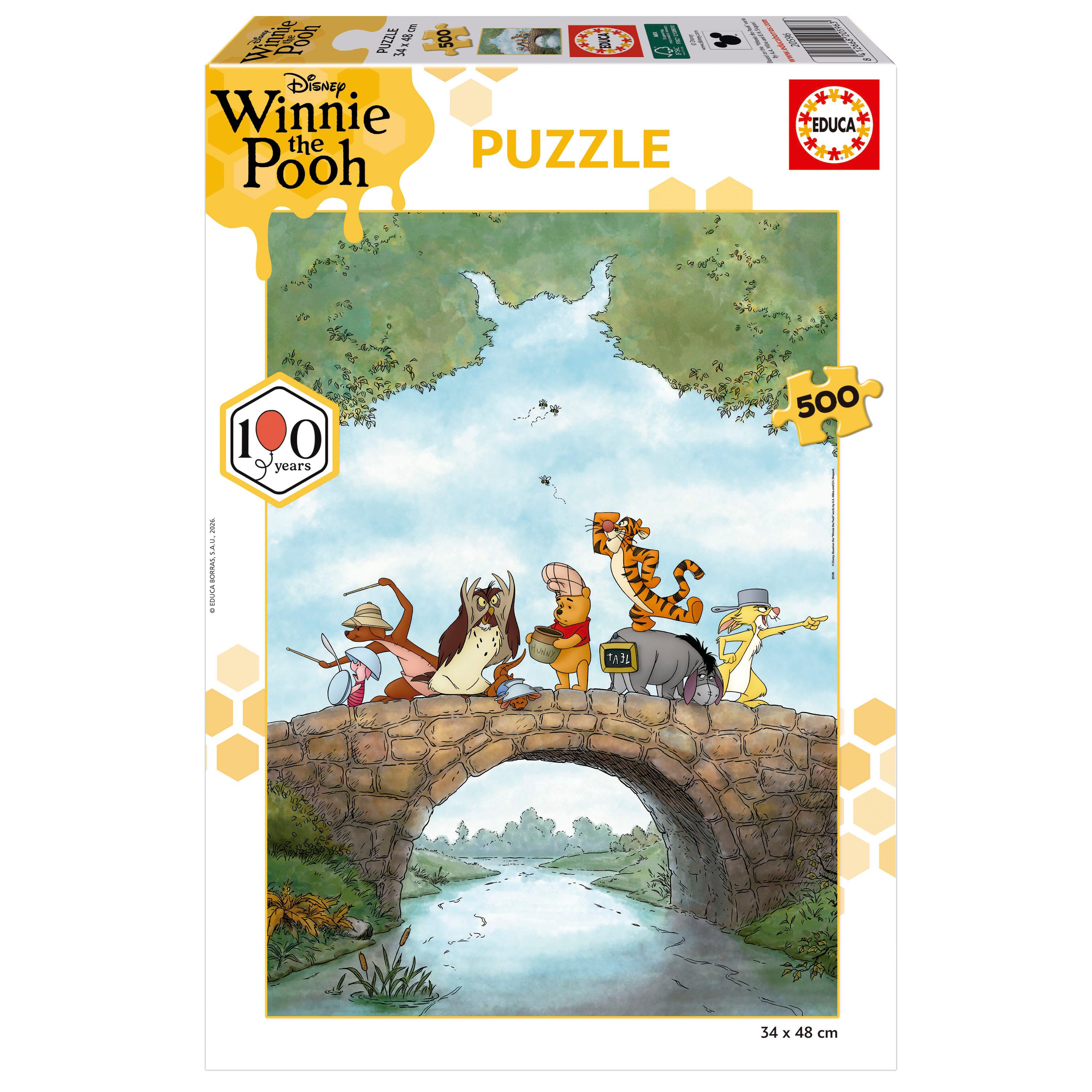 EDUCA Puzzle 500 pièces Winnie l'Ourson 100ème anniversaire