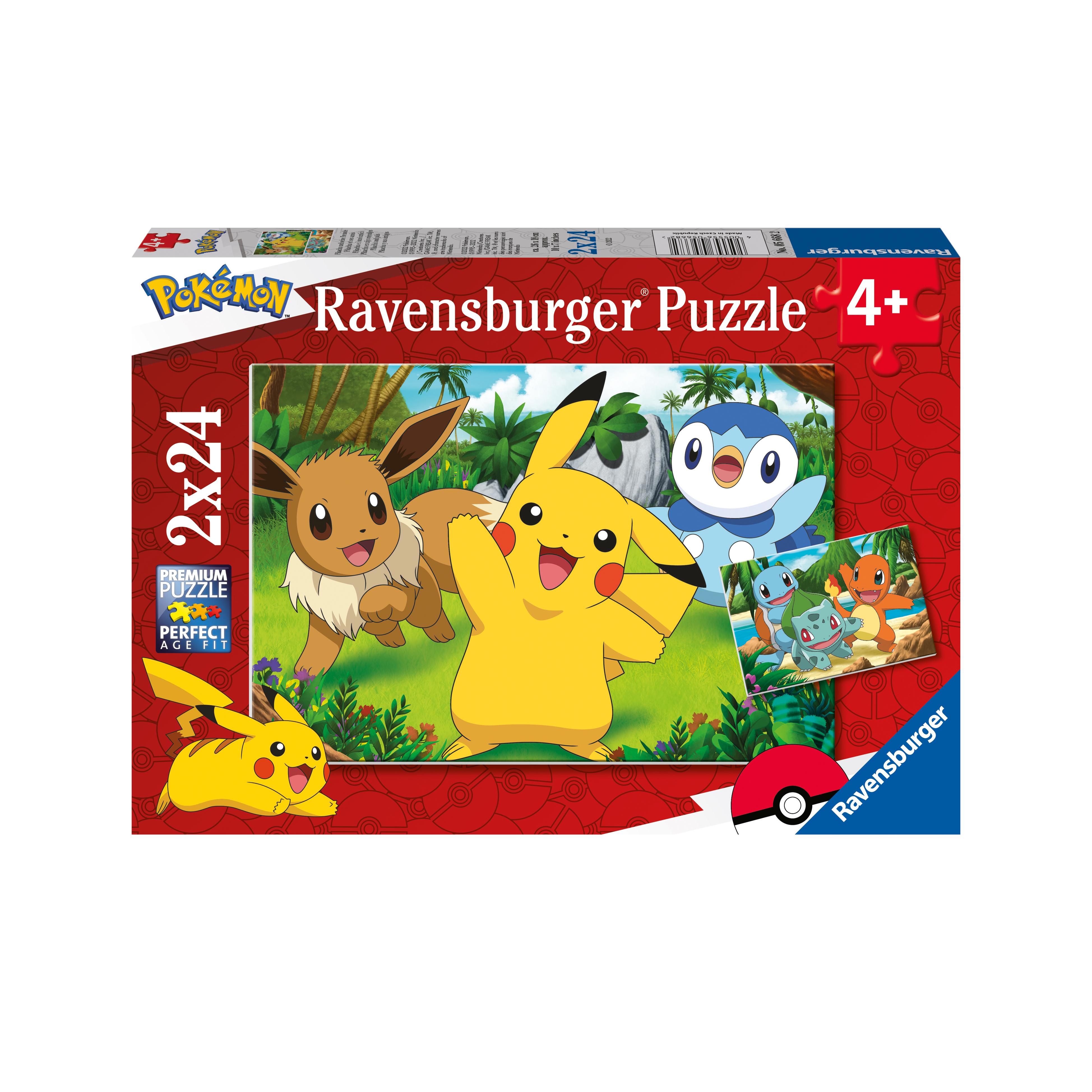 RAVENSBURGER Puzzle 2x24 Pièces Pikachu Pokemon