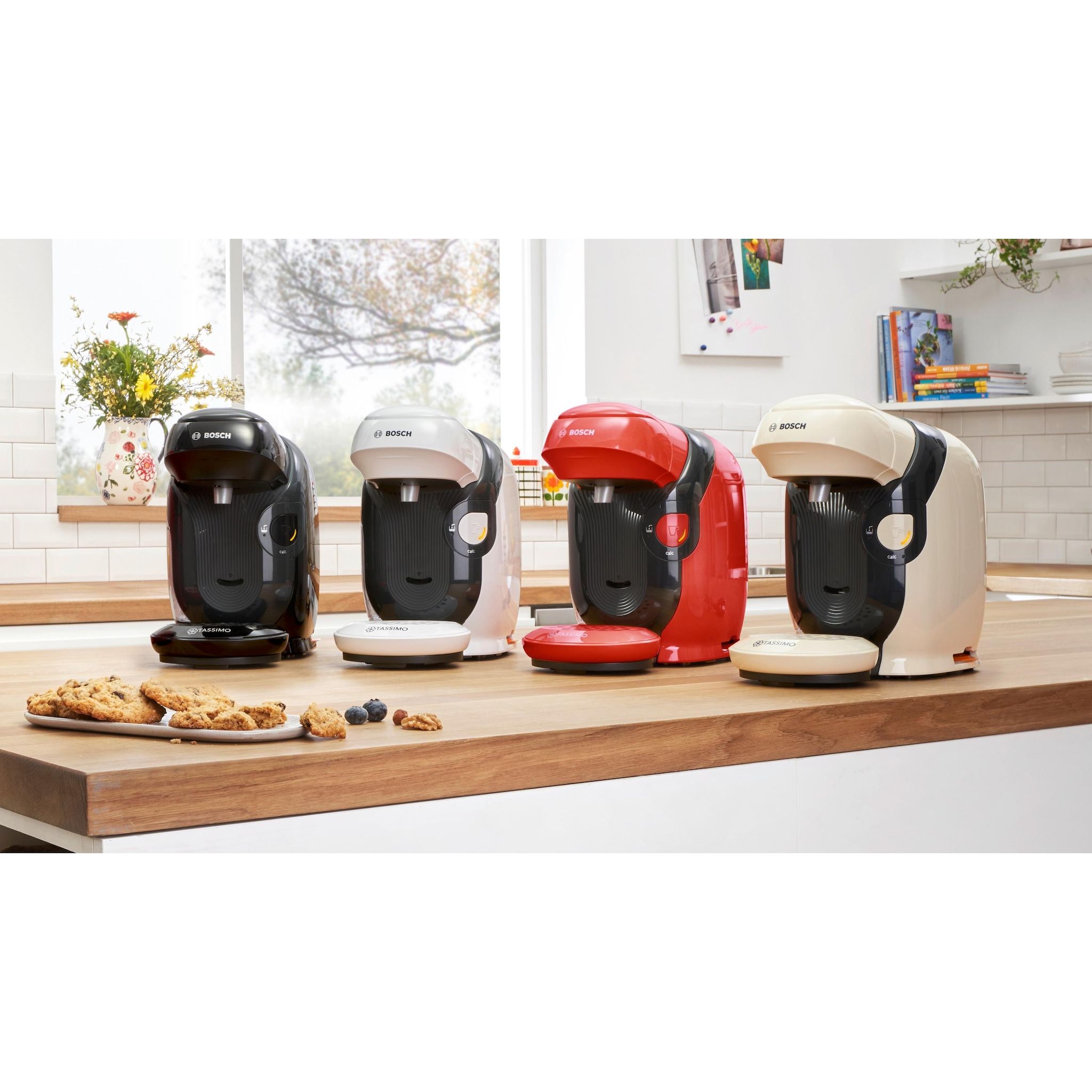 Voir la diapositive 5 : BOSCH Machine à café Tassimo TAS113E - Rouge