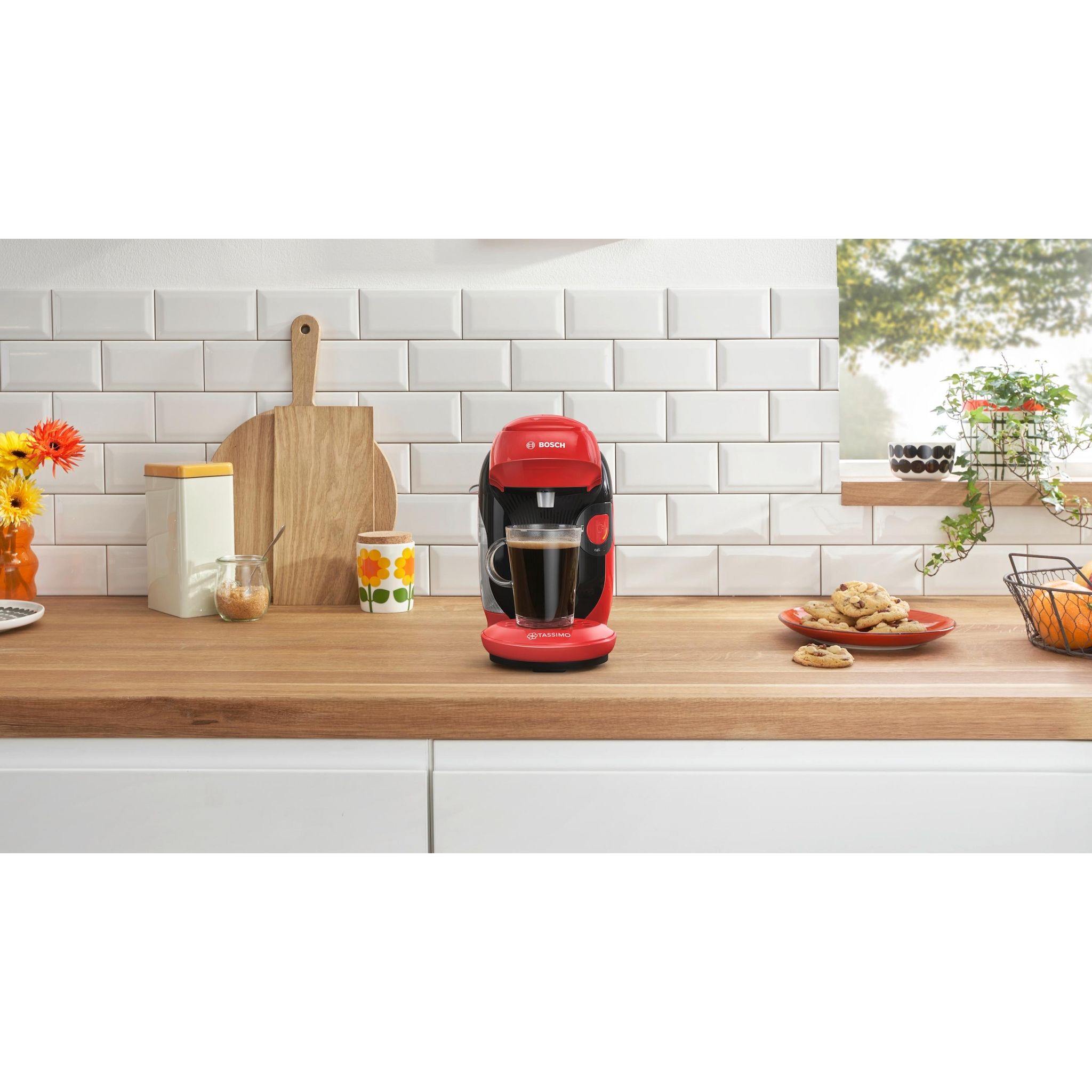Voir la diapositive 8 : BOSCH Machine à café Tassimo TAS113E - Rouge