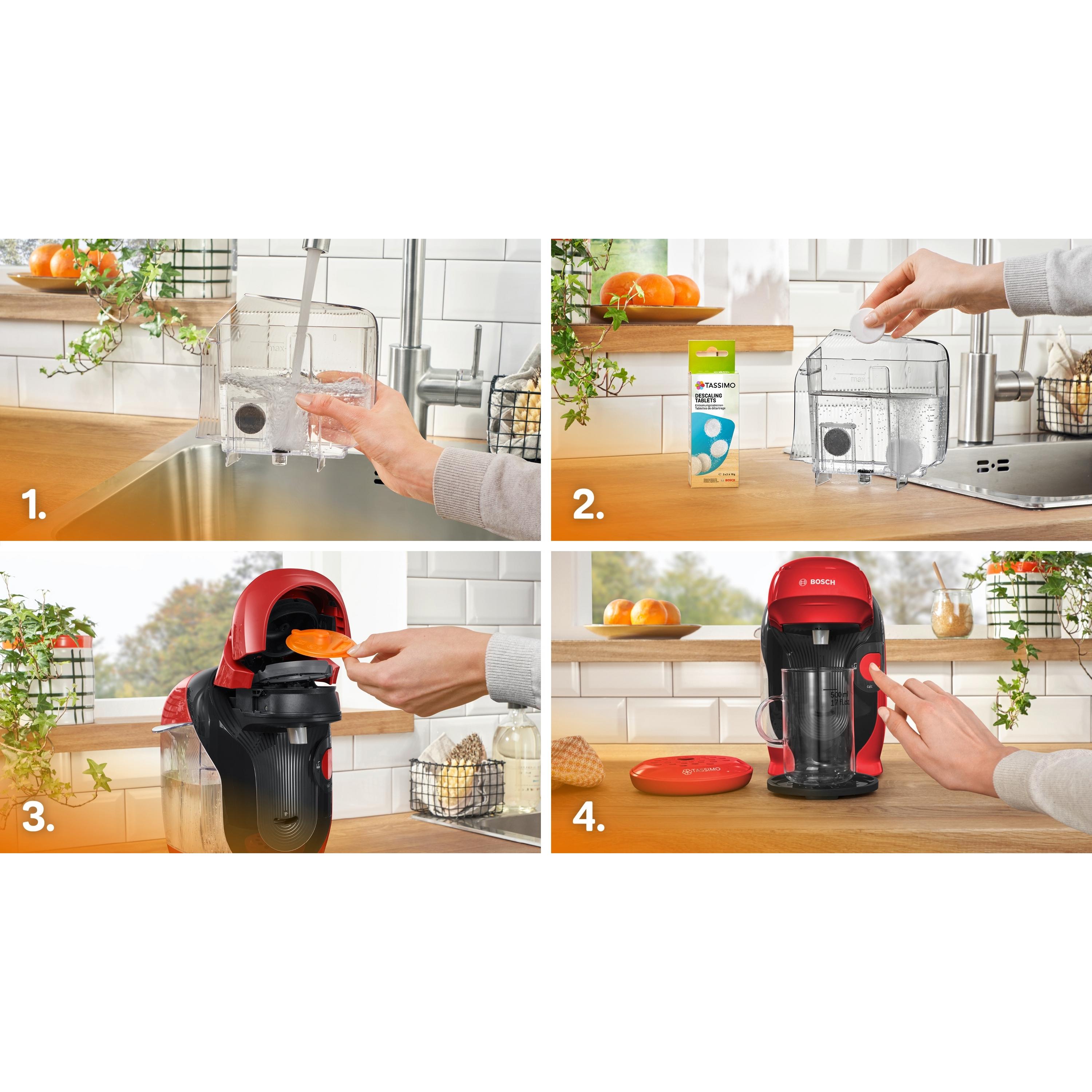Voir la diapositive 9 : BOSCH Machine à café Tassimo TAS113E - Rouge