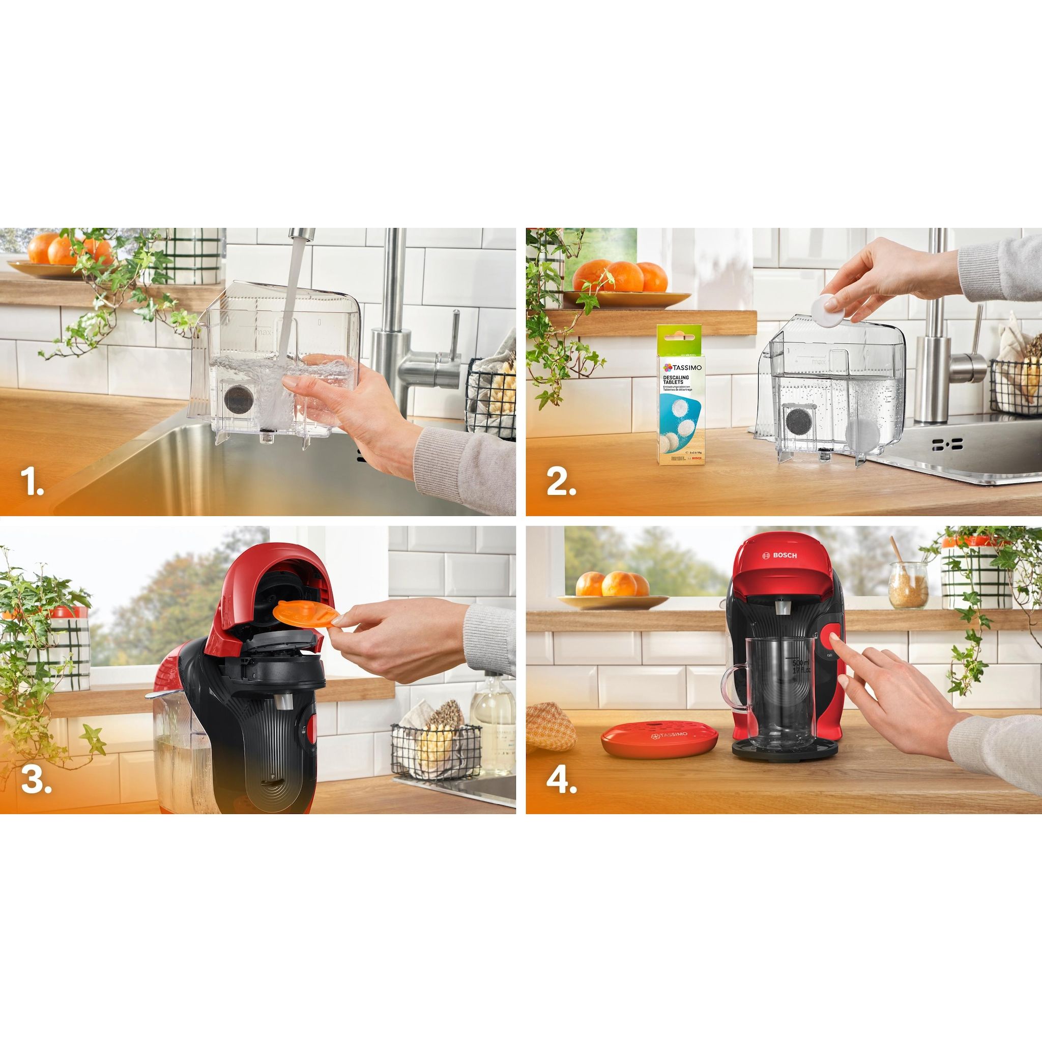 Voir la diapositive 9 : BOSCH Machine à café Tassimo TAS113E - Rouge