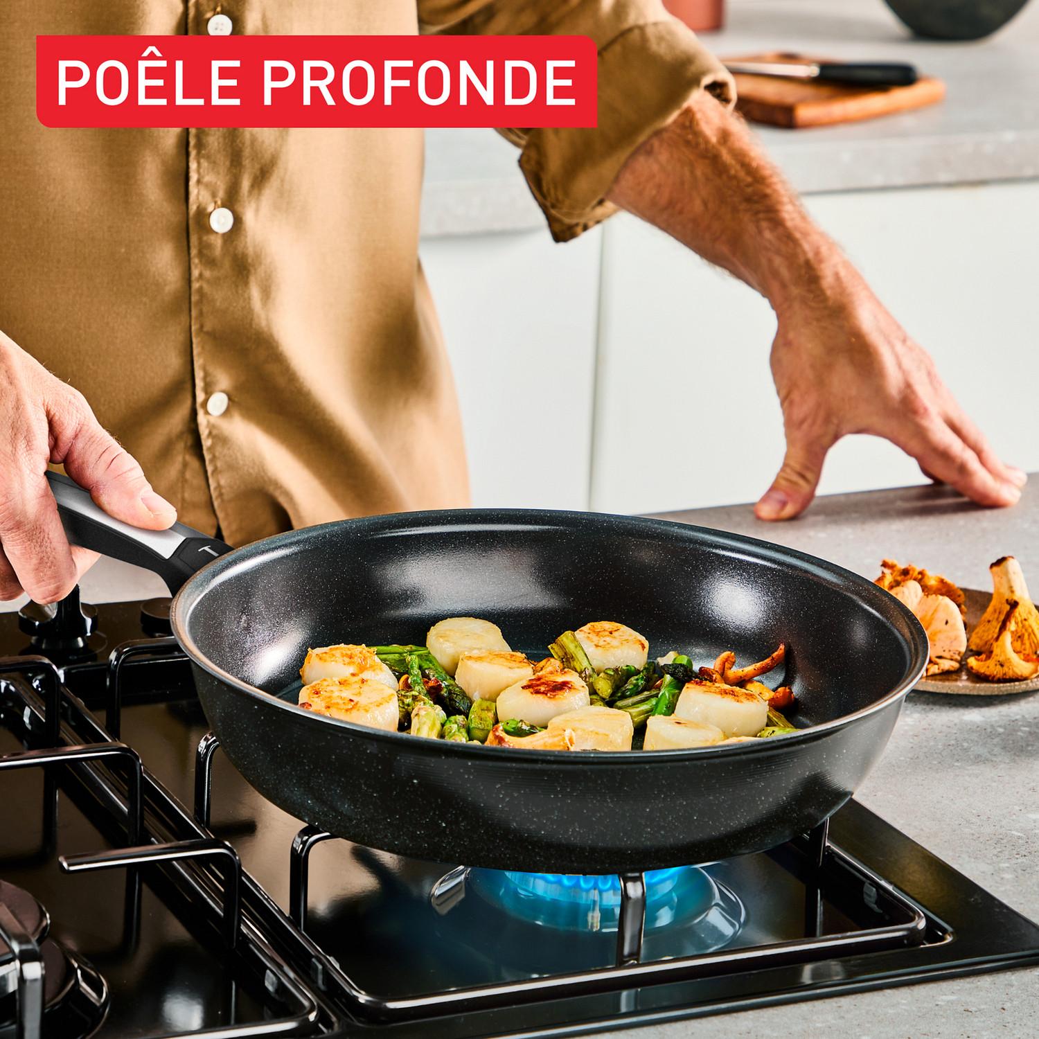 Voir la diapositive 5 : TEFAL Poêle 24cm Excellence céramique tous feux dont induction