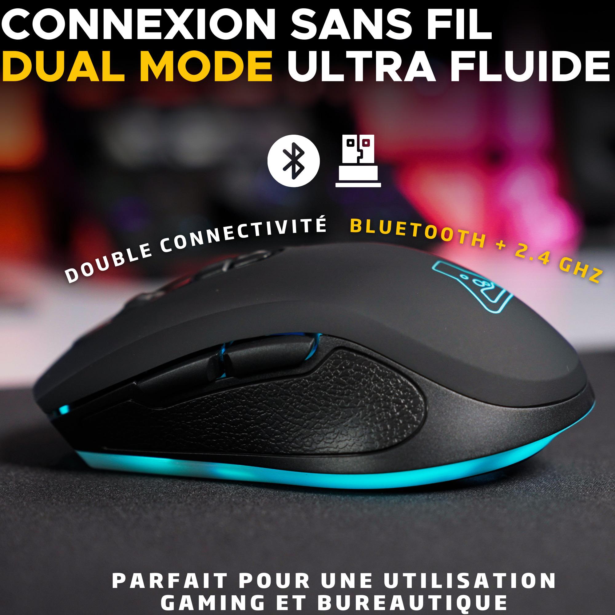 Voir la diapositive 3 : THE G-LAB Souris Kult Krypton - Noir
